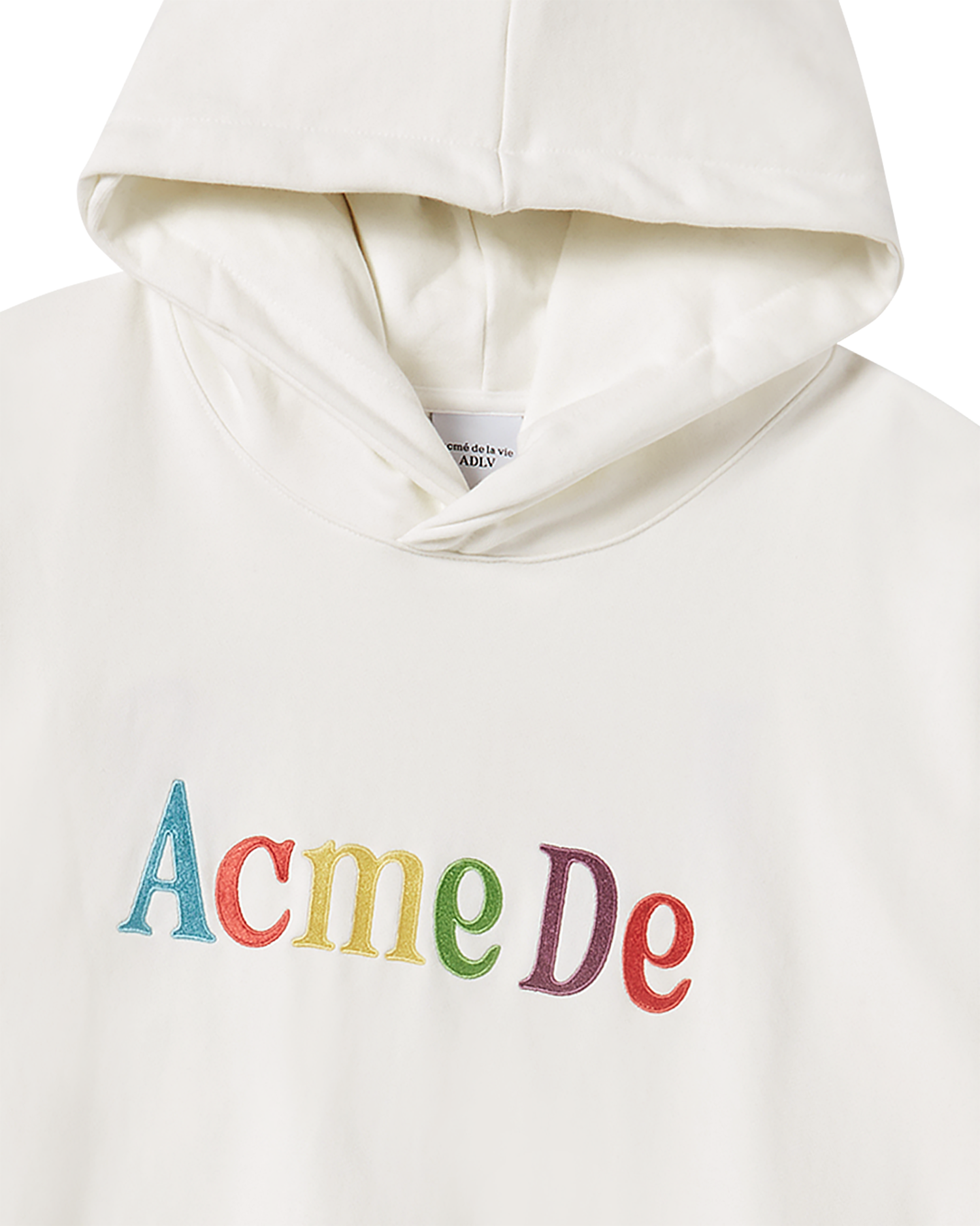 ADLV - Áo Hoodie Color Logo Kem