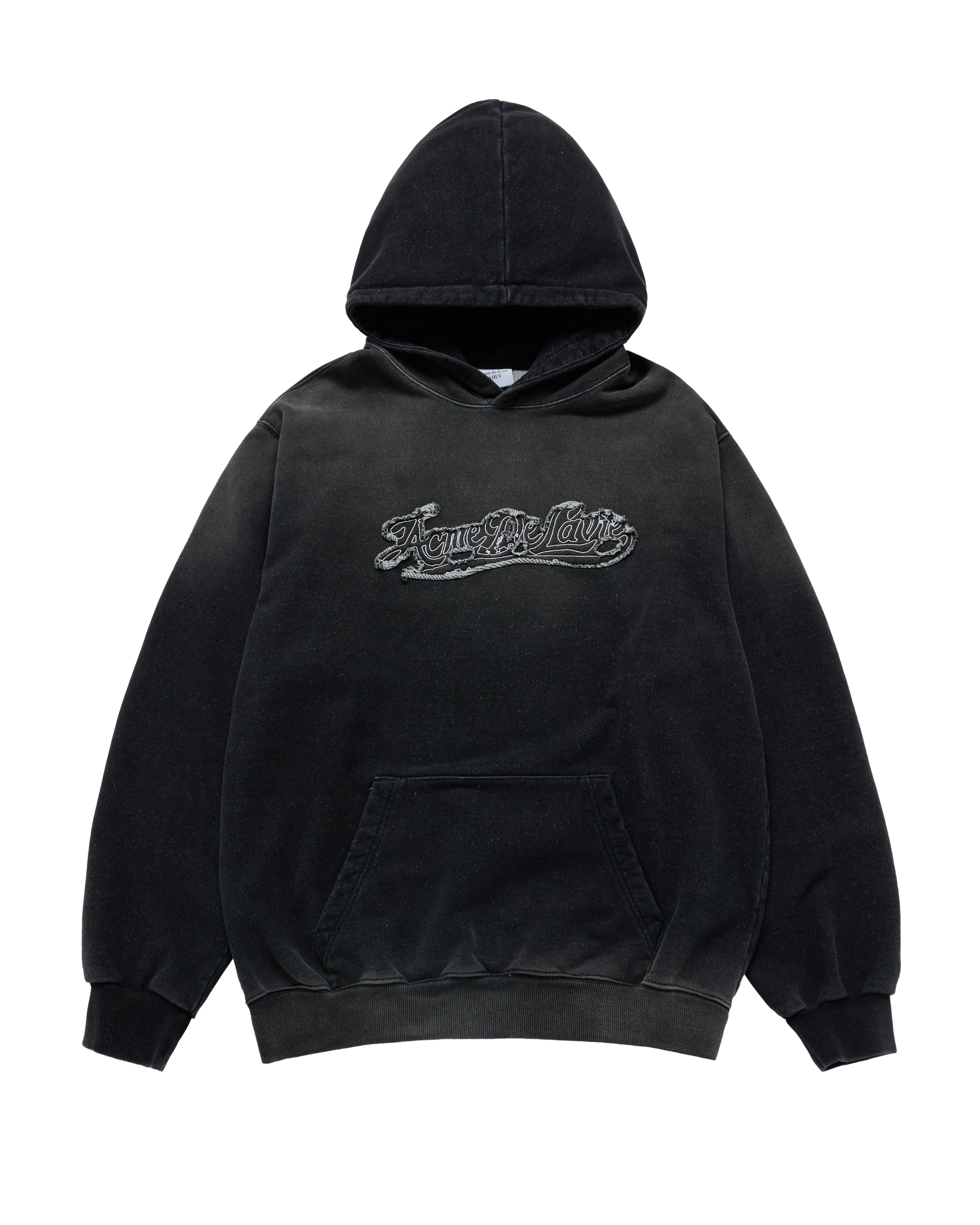 ADLV - Áo Hoodie Zurry Denim Effect Đen