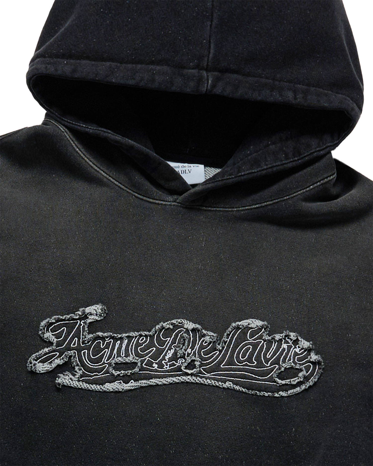 ADLV - Áo Hoodie Zurry Denim Effect Đen