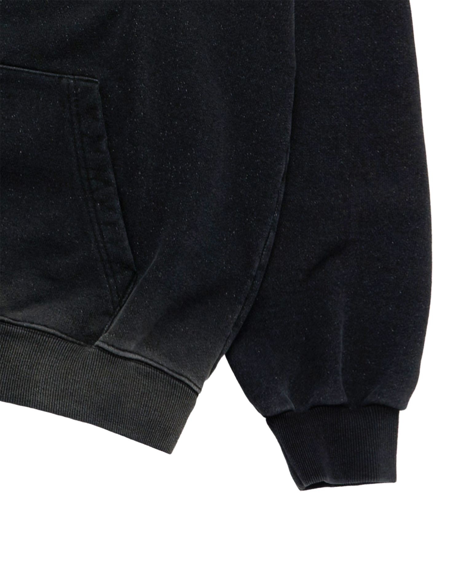 ADLV - Áo Hoodie Zurry Denim Effect Đen