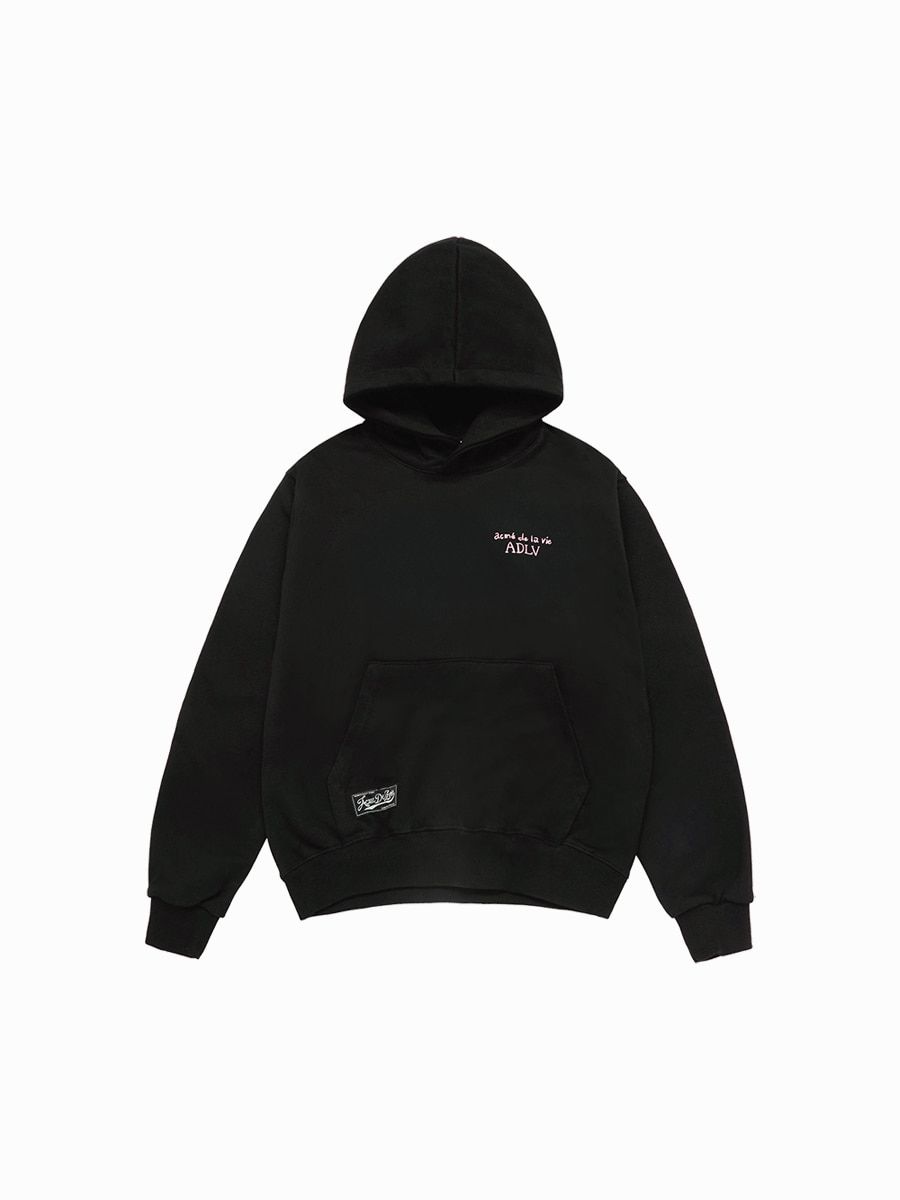 ADLV - Áo Hoodie GLOSSY LOGO Đen