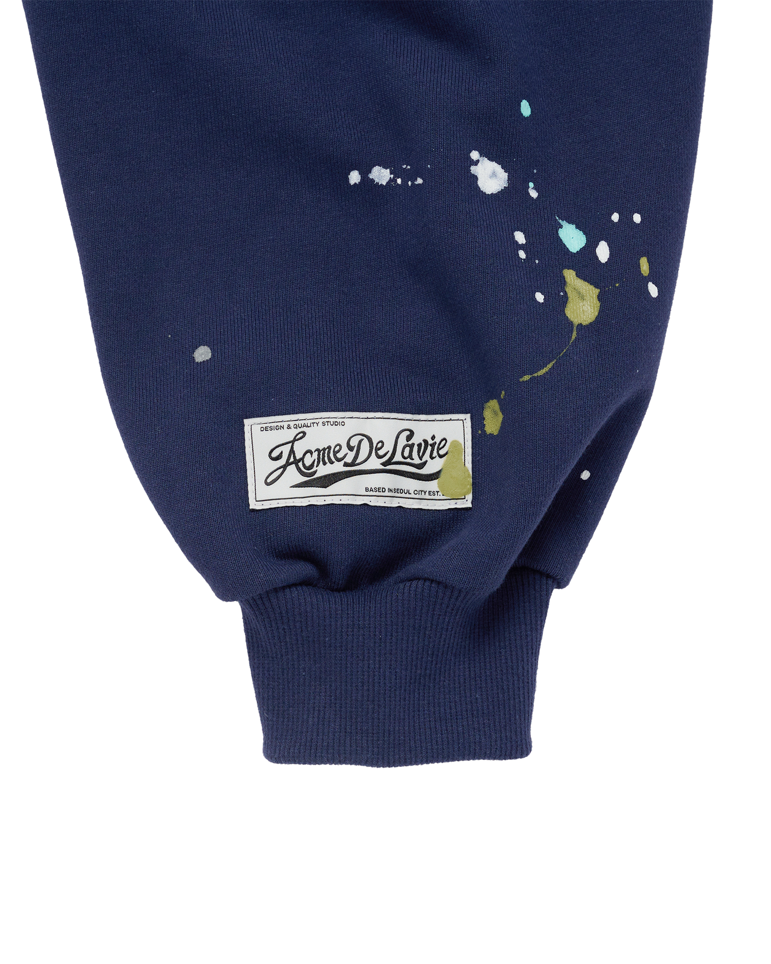 ADLV - Áo Hoodie Paint Effect Xanh navy nhạt