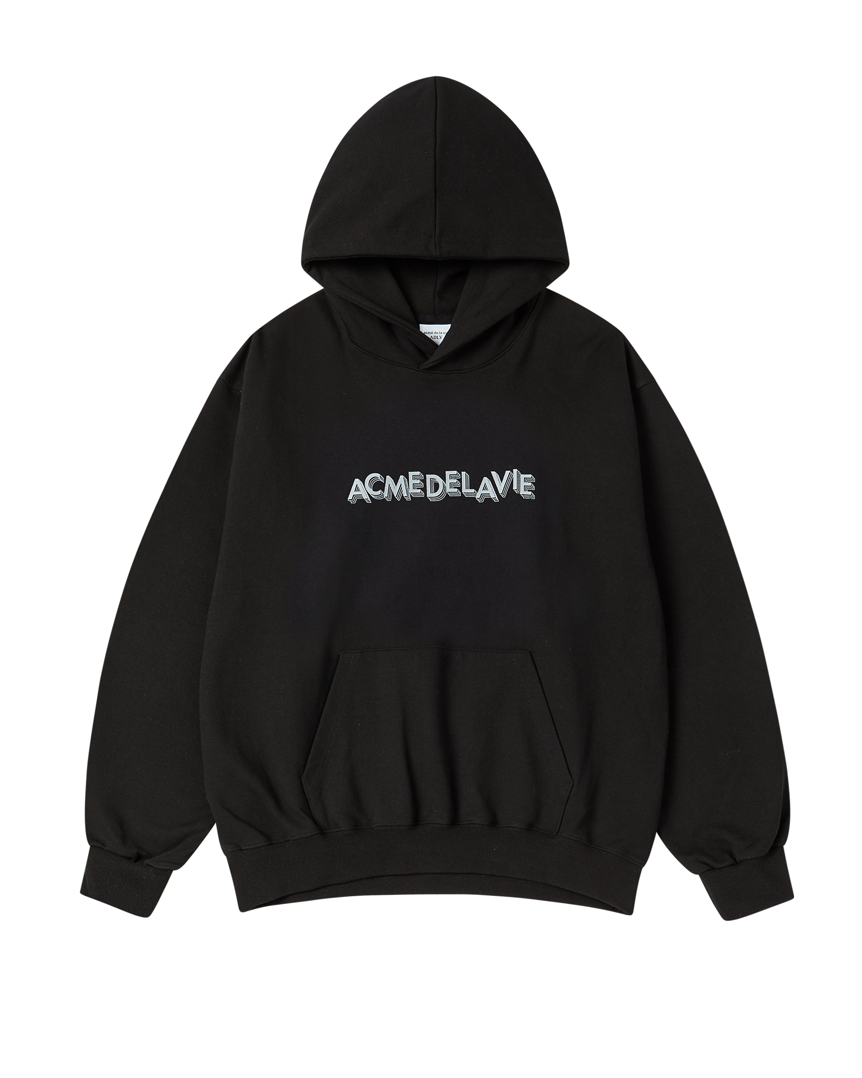 Áo Hoodie 3D Logo Đen