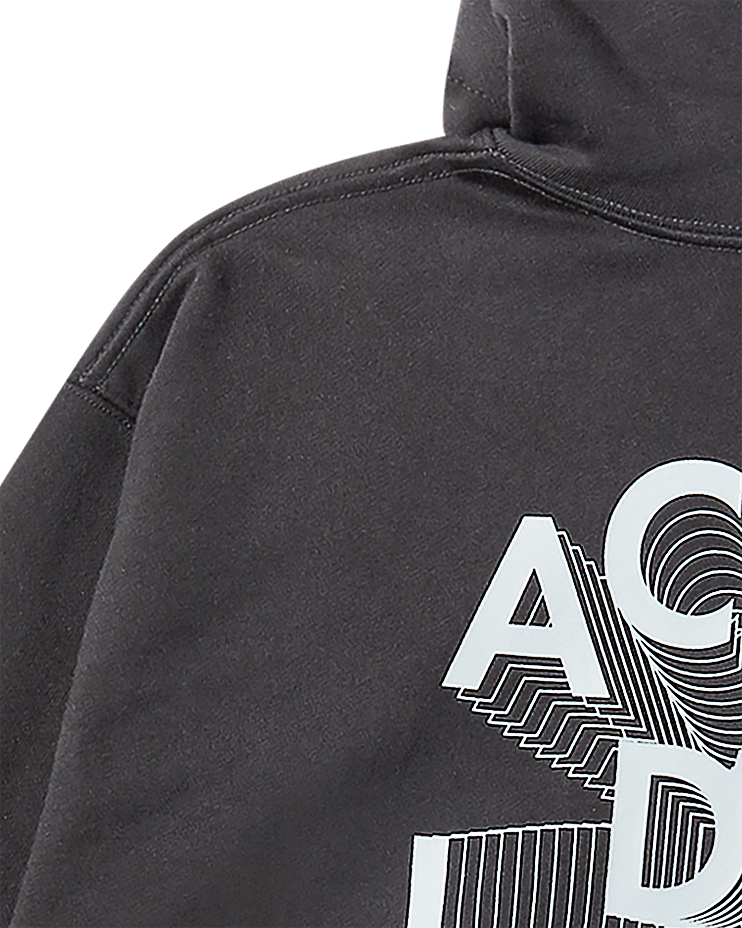 ADLV - Áo Hoodie 3D Logo Đen