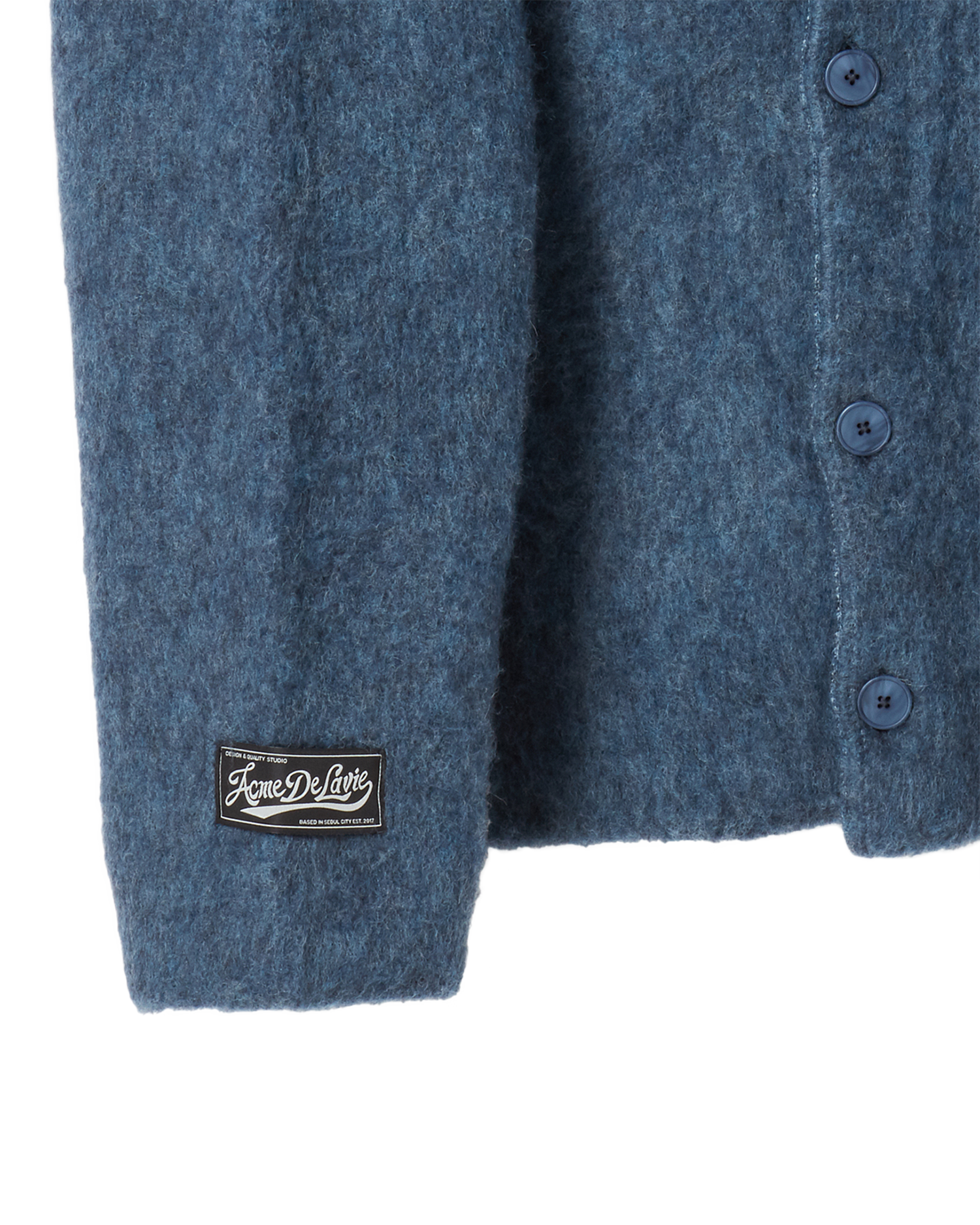 ADLV - Áo Cardigan V Neck Solid Xanh dương