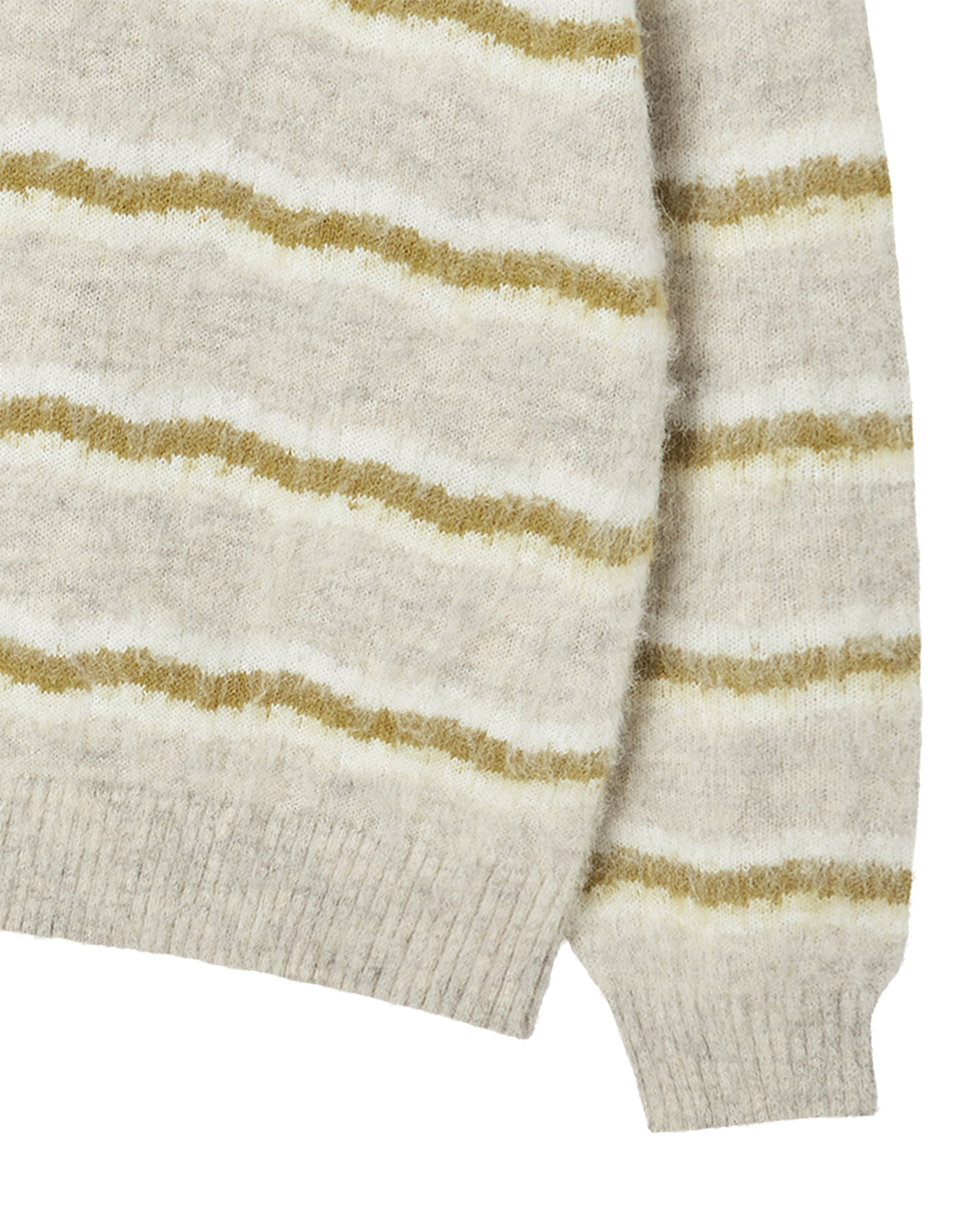 ADLV - Áo Len Wave Stripe Trắng ngà