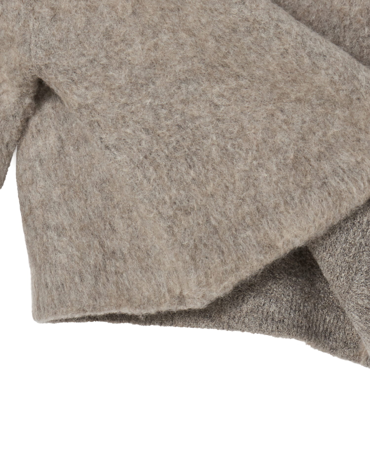 ADLV - Áo Cardigan nữ V Neck Solid Ca cao