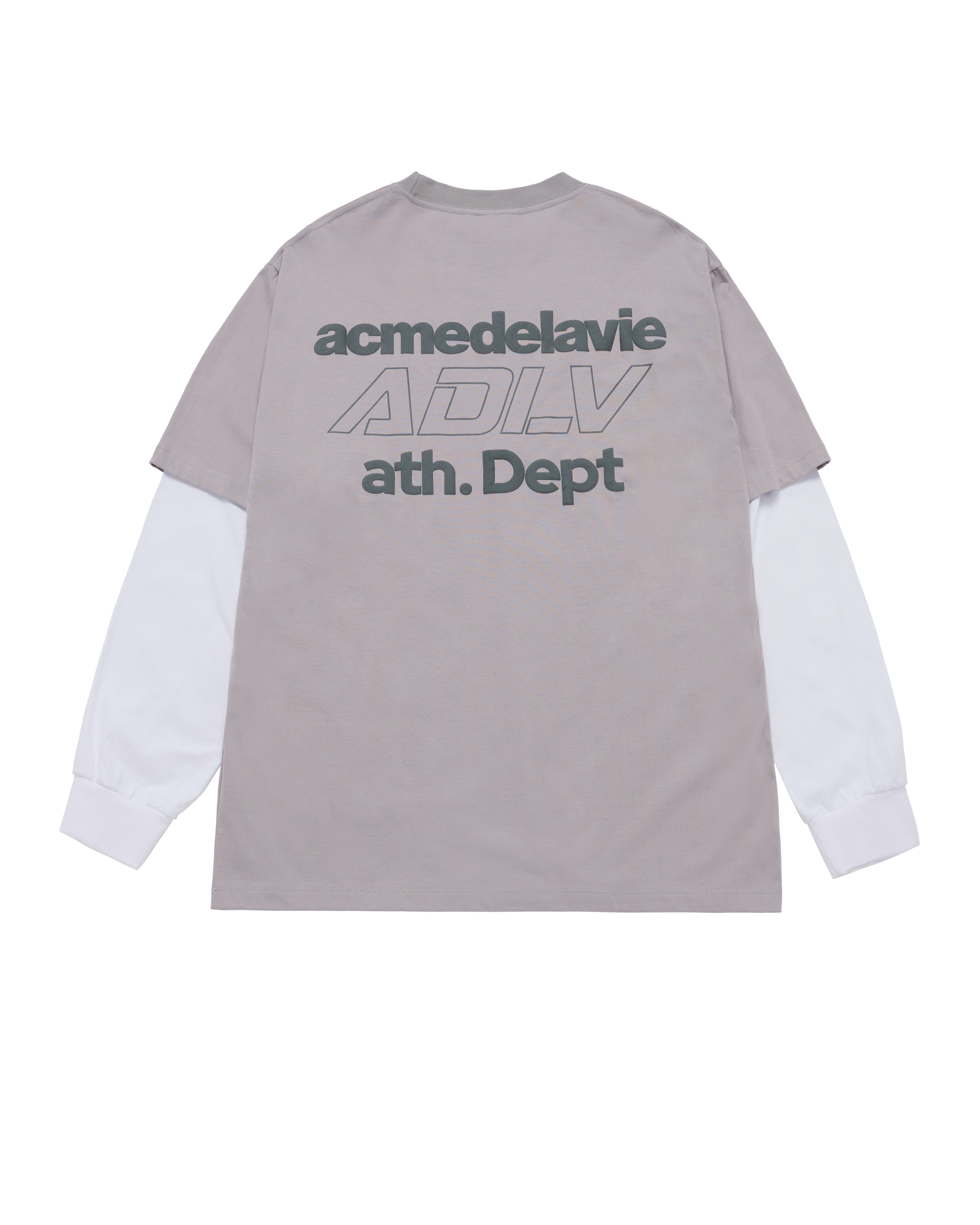 ADLV - Áo Thun Dài Tay Double Layer ADLV Xám