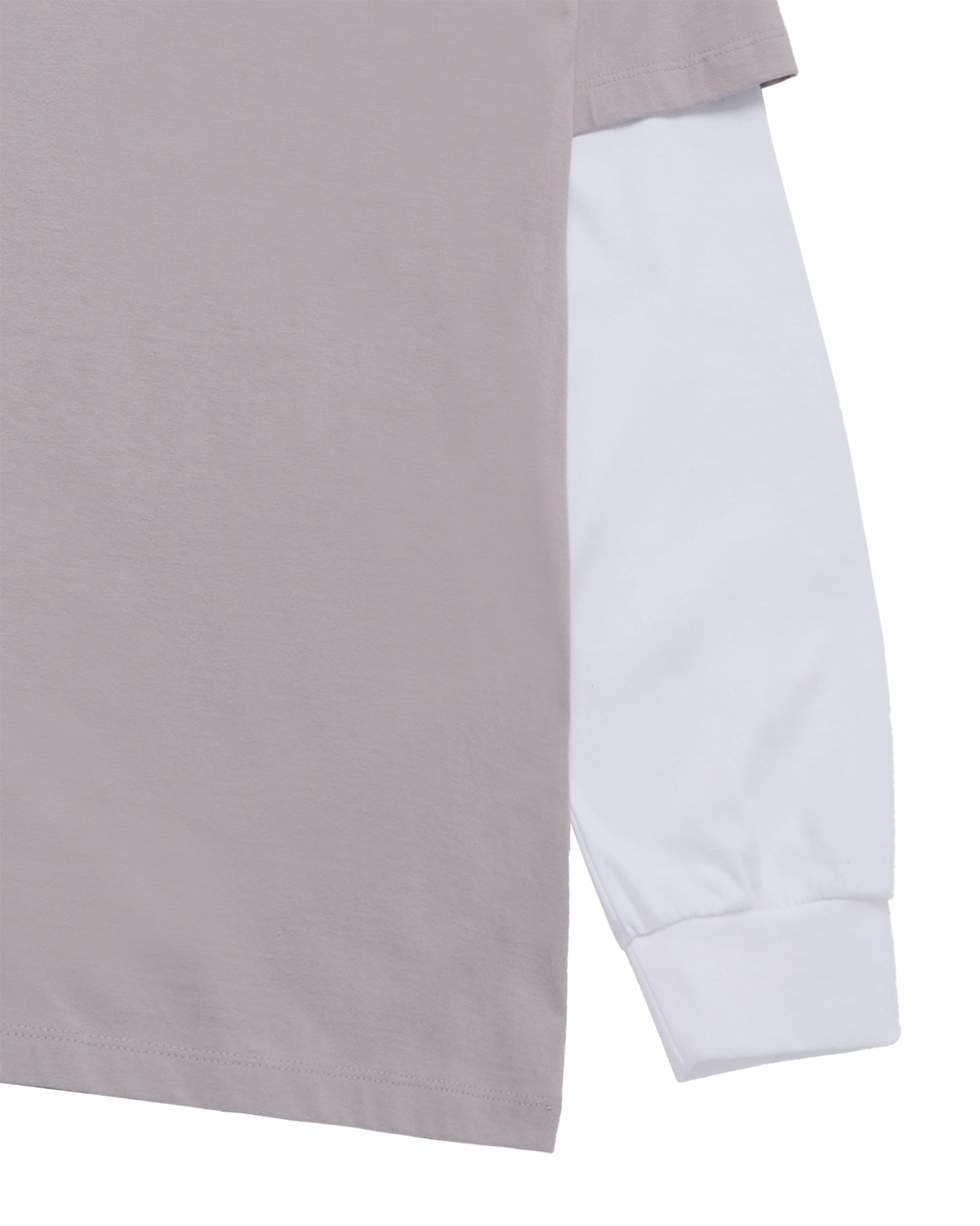 ADLV - Áo Thun Dài Tay Double Layer ADLV Xám