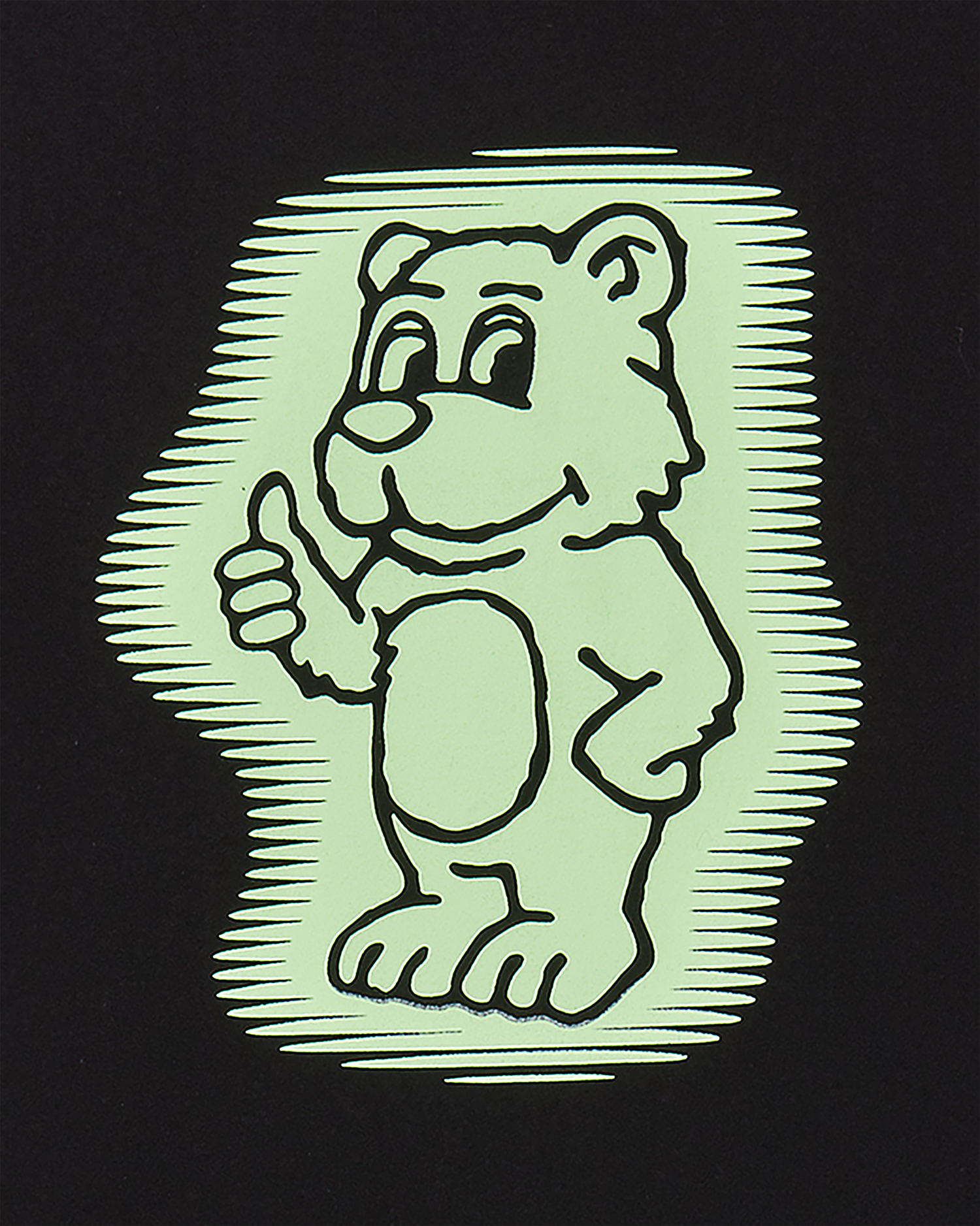 Áo Thun AC Bear Neon Đen