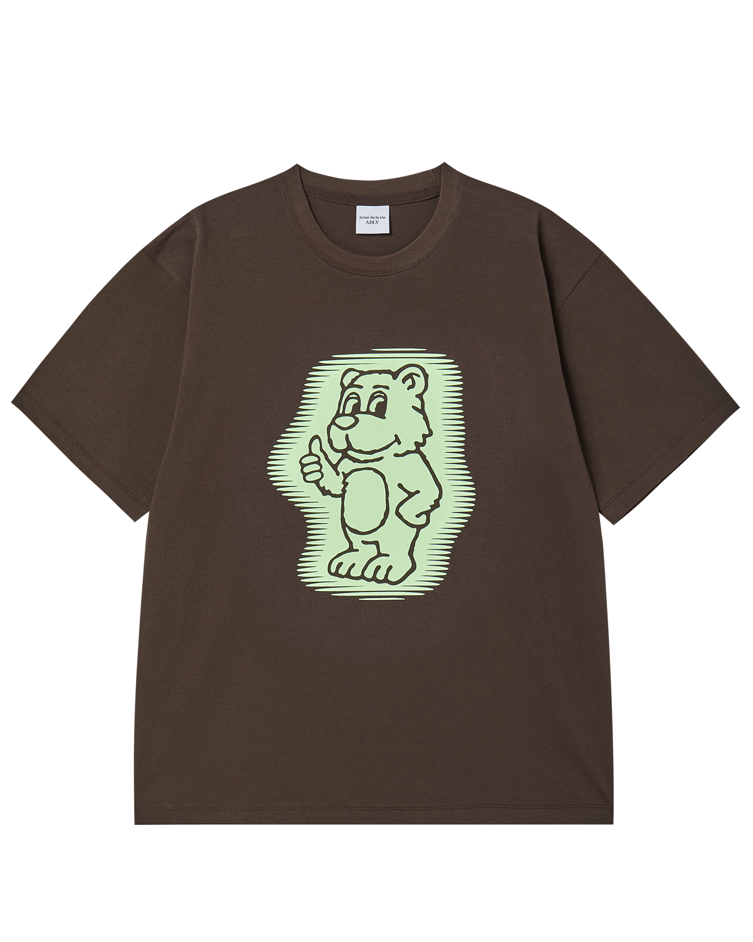 Áo Thun AC Bear Neon Nâu đậm