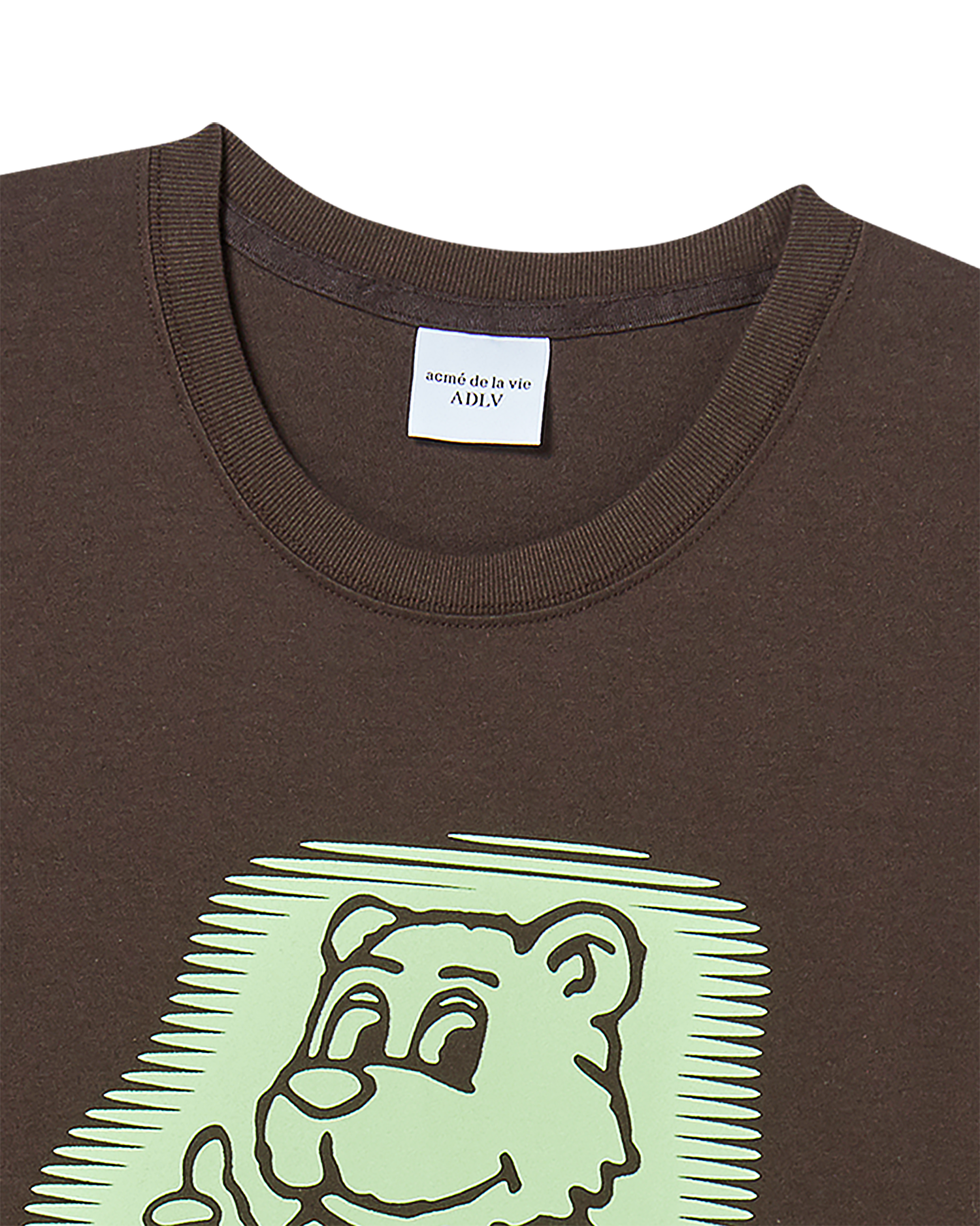 ADLV - Áo Thun AC Bear Neon Nâu đậm
