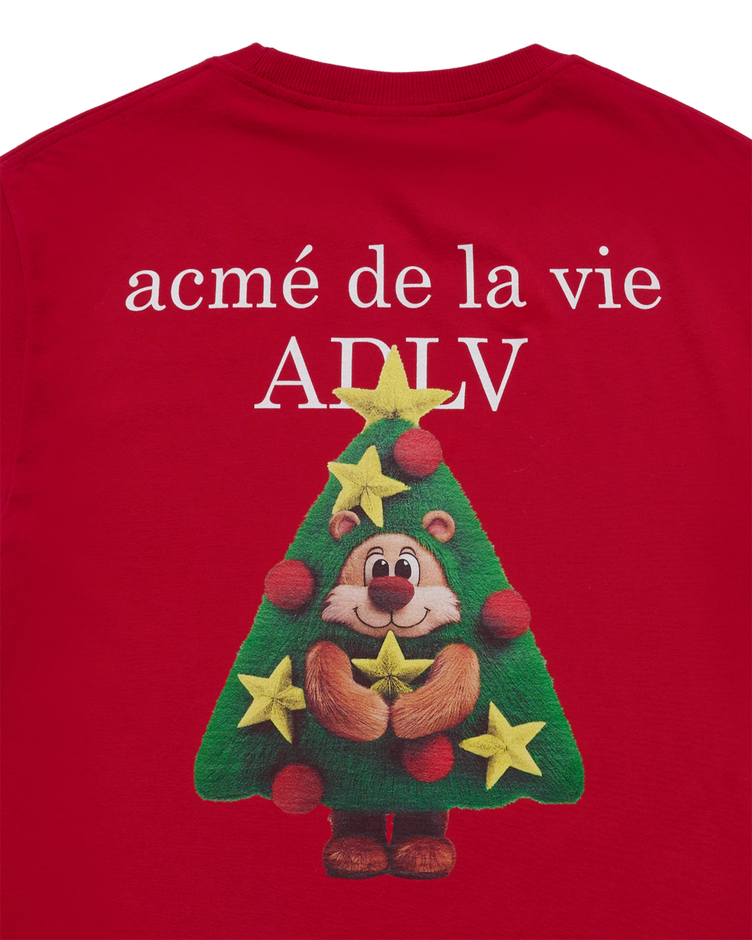 ADLV - Áo thun AC BEAR Đỏ đậm