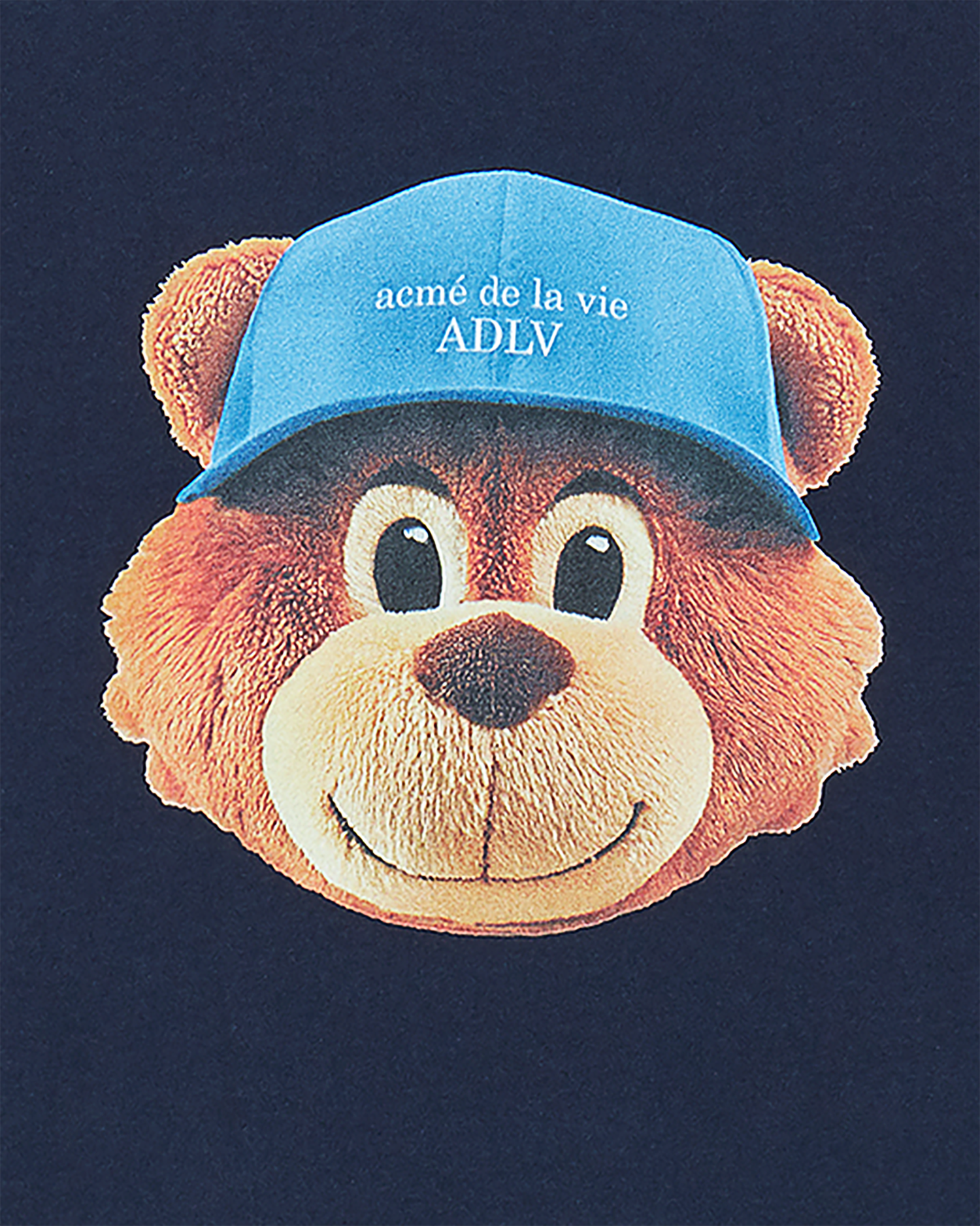 ADLV - Áo Thun 3D AC Bear Face Xanh navy đậm