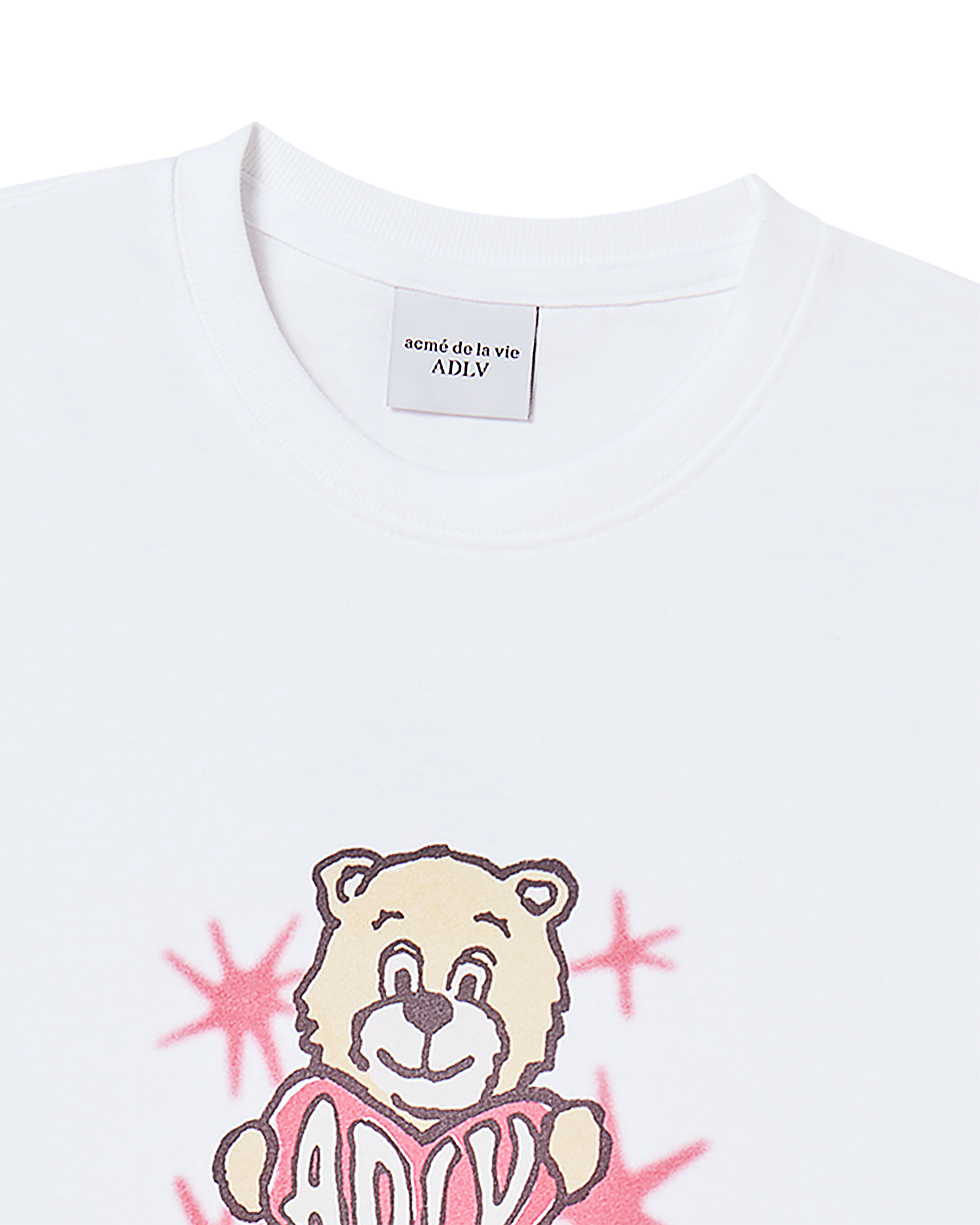 ADLV - Áo Thun nữ AC Bear Heart Trắng