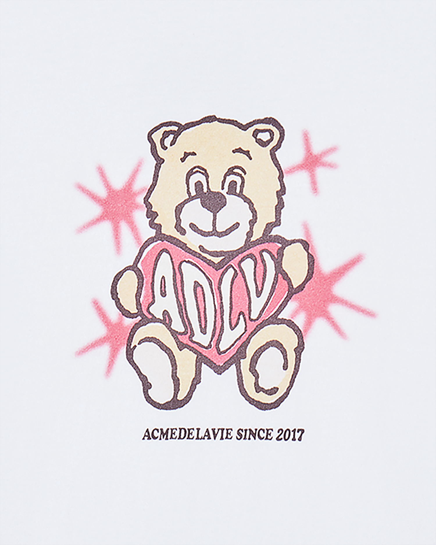 ADLV - Áo Thun nữ AC Bear Heart Trắng