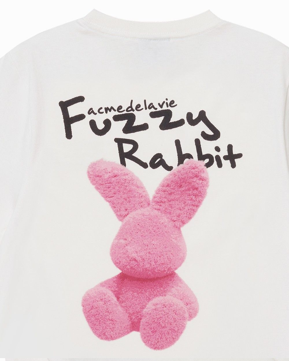 ADLV - Áo thun nữ Doodle Fuzzy Rabbit Kem