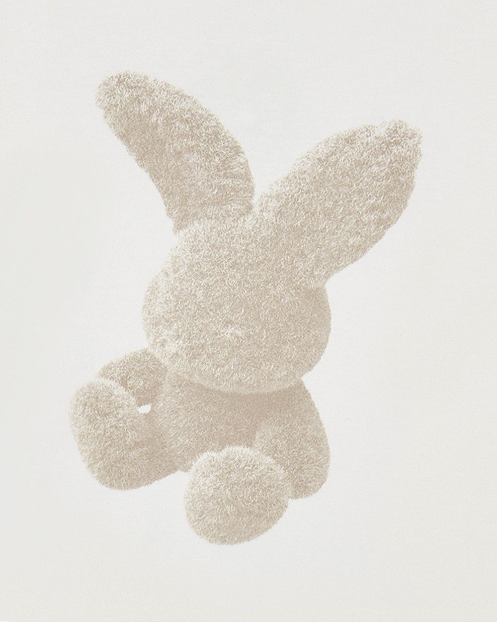Áo thun nữ Fuzzy Rabbit Kem