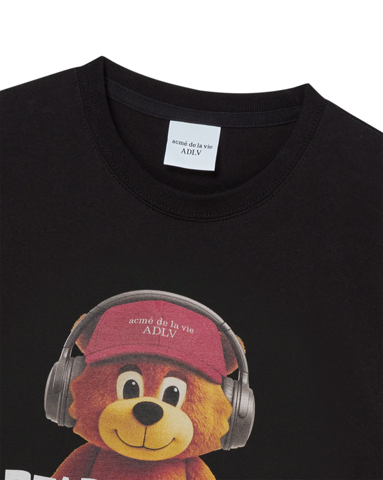 ADLV - Áo thun WOMAN HEADPHONE AC BEAR Đen