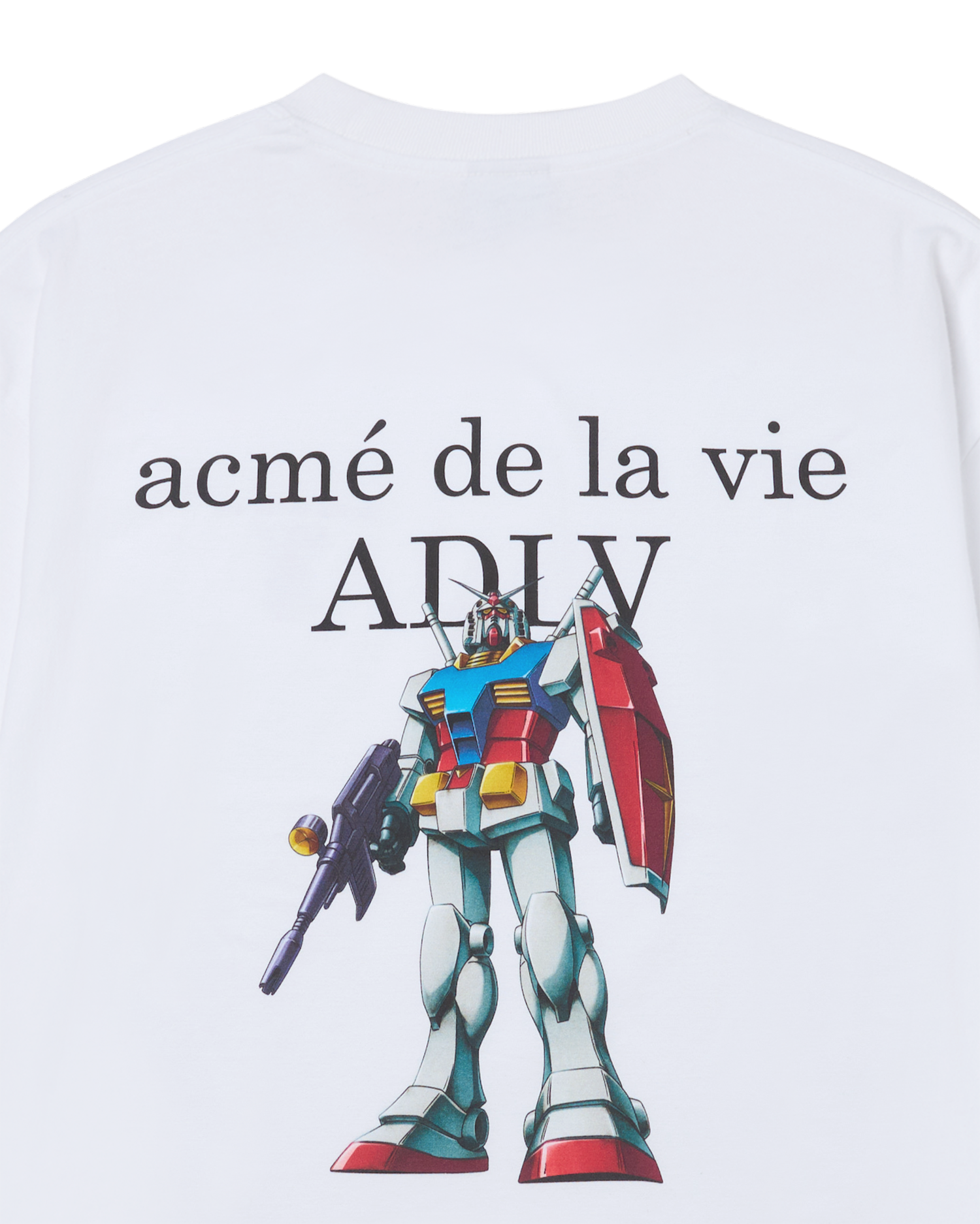 ADLV - Áo Thun MOBILE SUIT GUNDAM Basic Logo Trắng