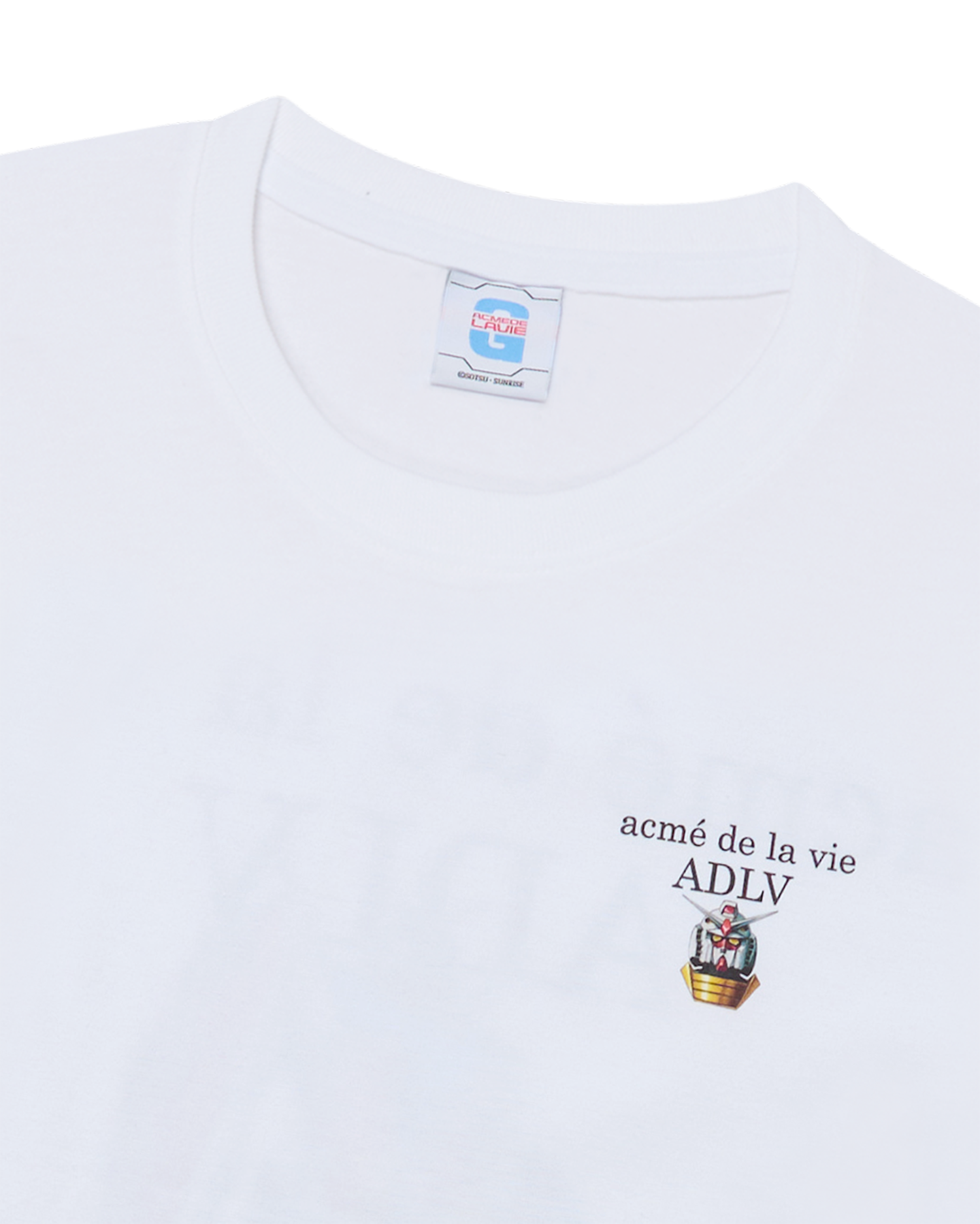 ADLV - Áo Thun MOBILE SUIT GUNDAM Basic Logo Trắng