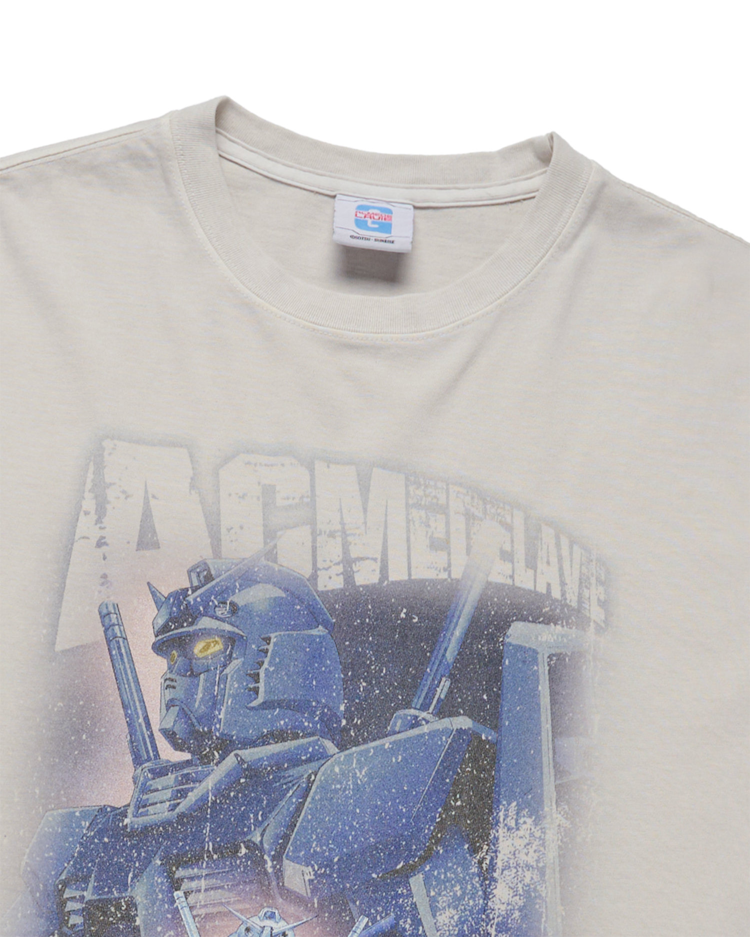 ADLV - Áo Thun MOBILE SUIT GUNDAM Operation V Pigment Washing Xám