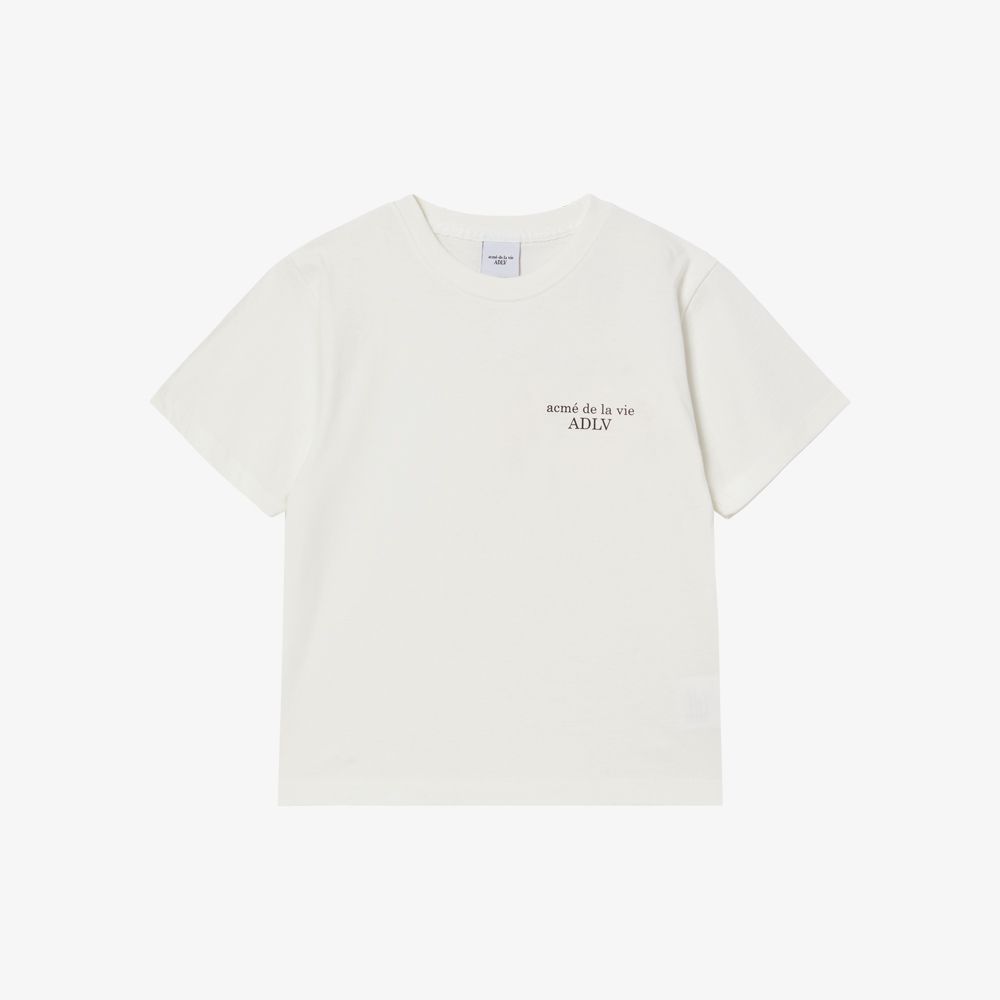 ADLV - [KIDS] Áo Thun AC Bear Basic Logo Kem