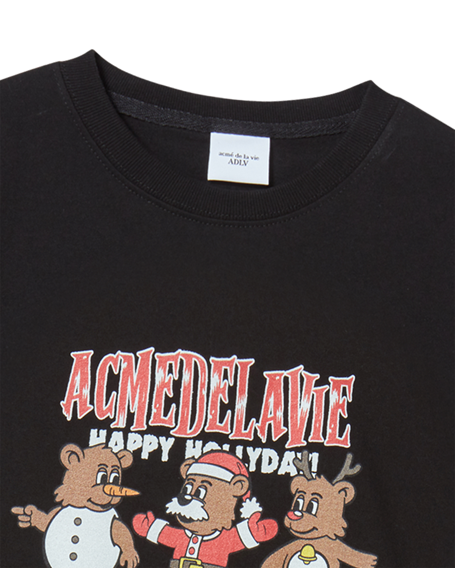 ADLV - Áo thun KIDS AC BEAR FRIEND X-MAS Đen