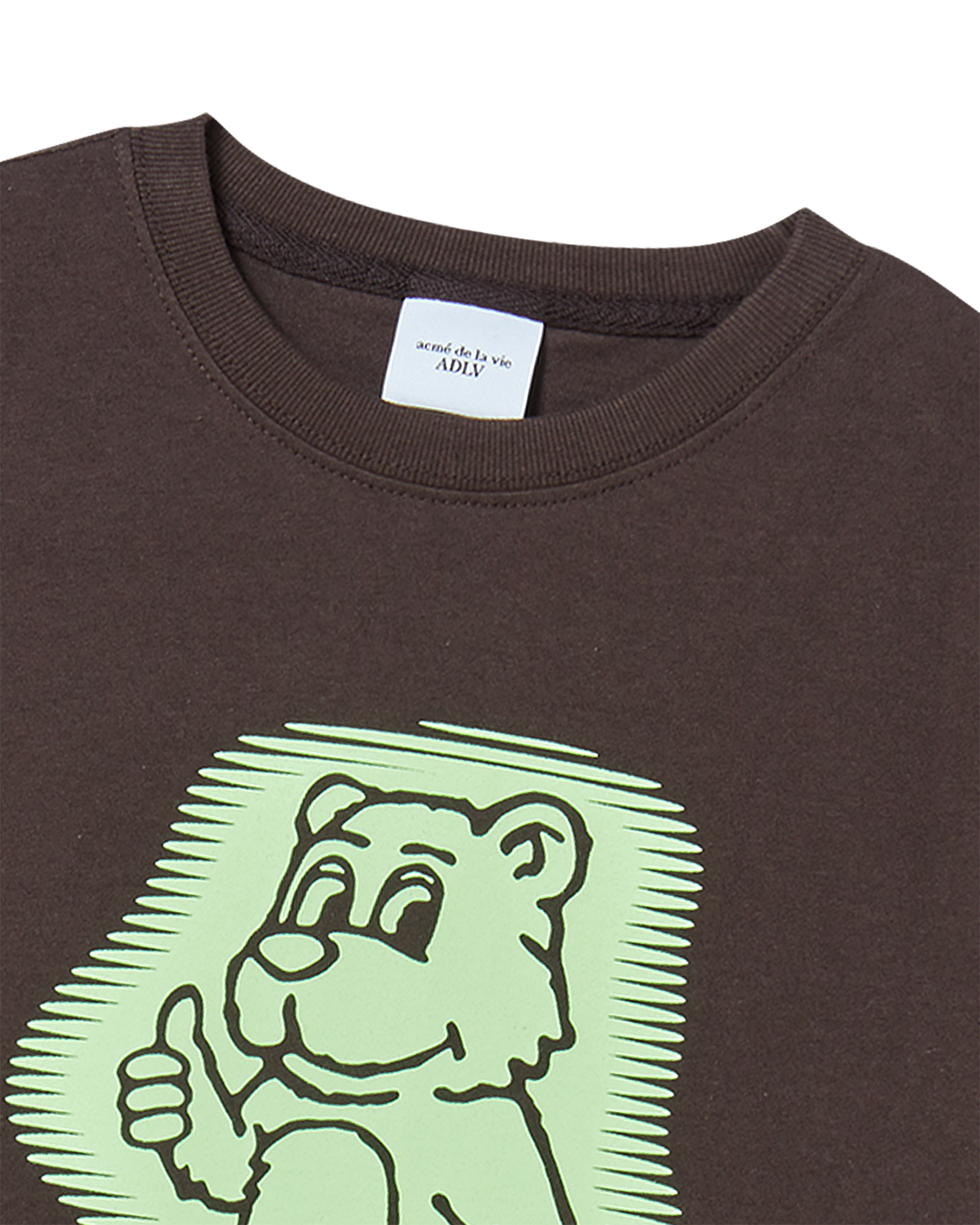 ADLV - [KIDS] Áo Thun AC Bear Neon Nâu đậm