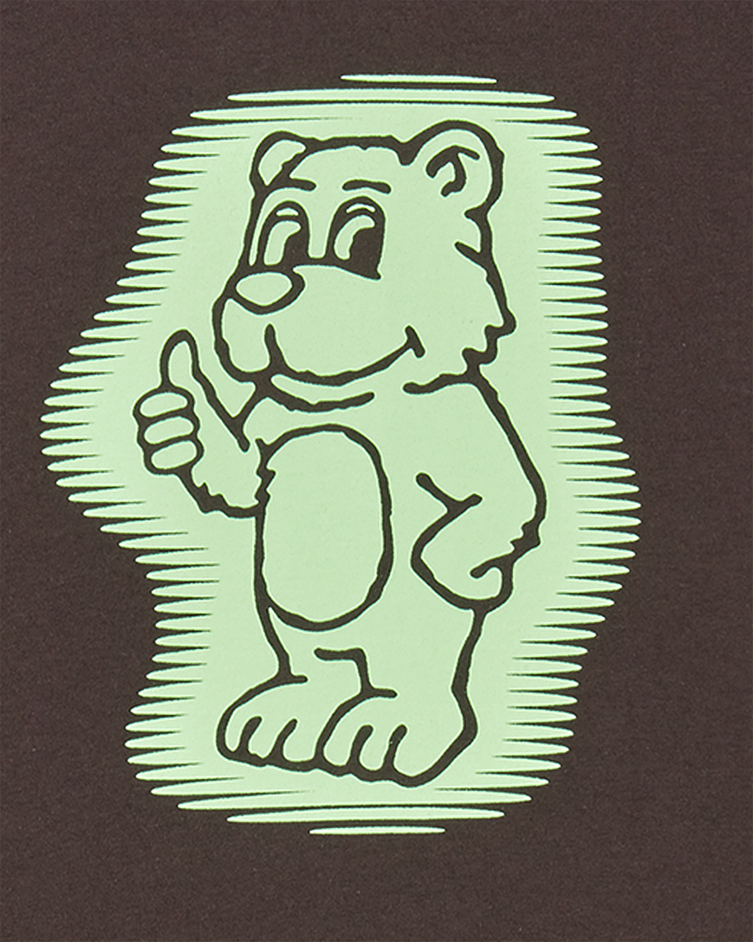 ADLV - [KIDS] Áo Thun AC Bear Neon Nâu đậm