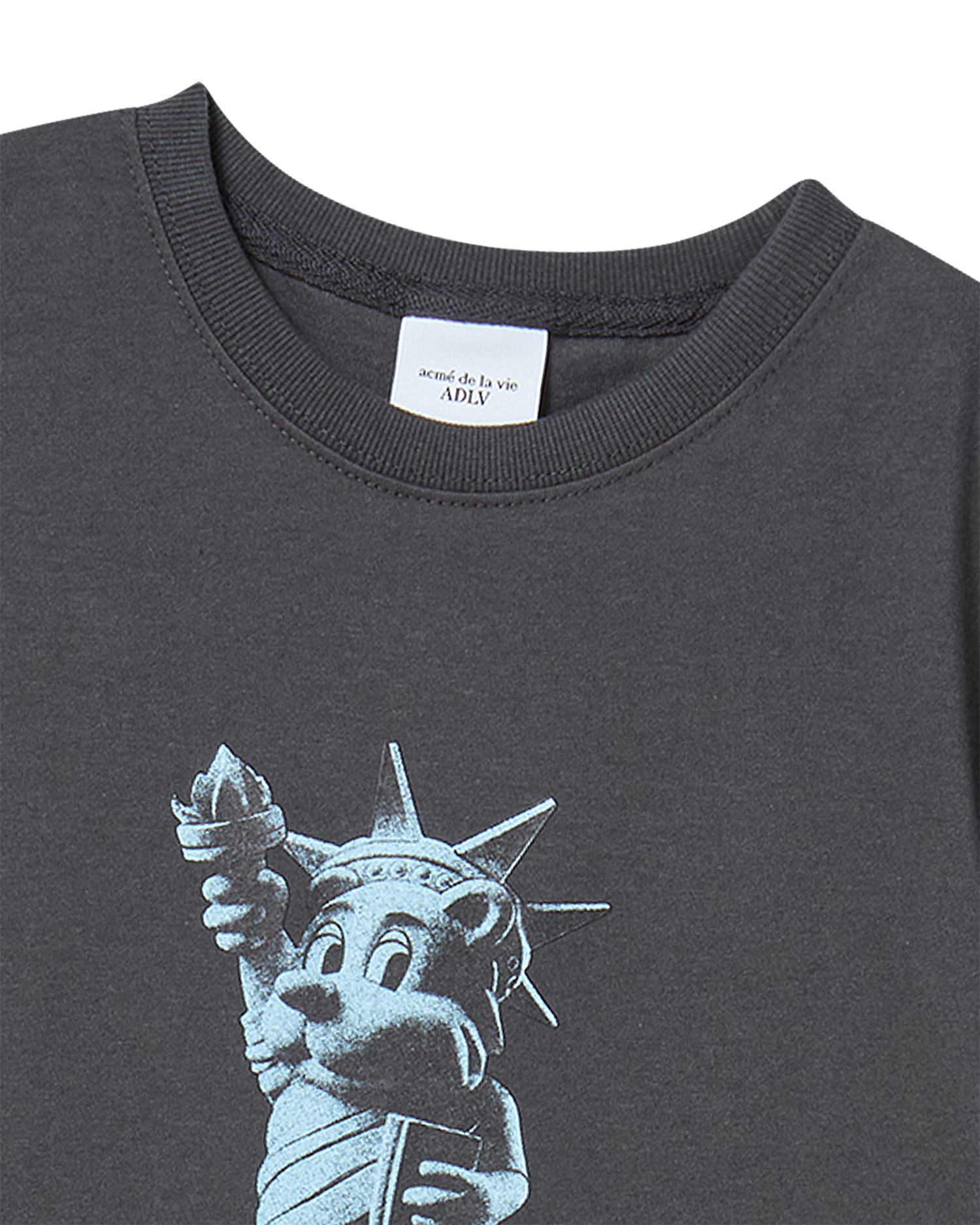 ADLV - [KIDS] Áo Thun AC Bear Statue Of Liberty Than chì