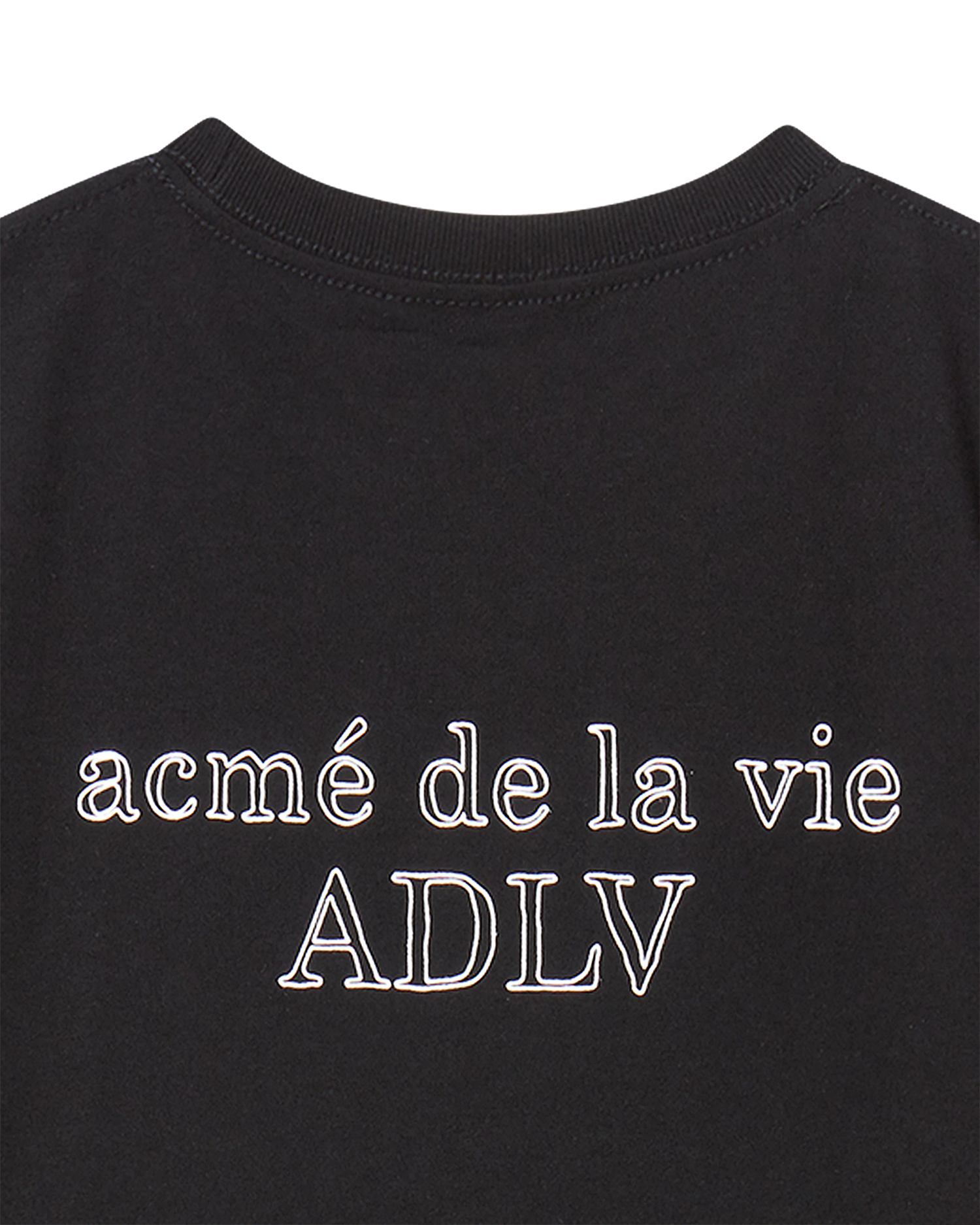 ADLV - [KIDS] Áo Thun Border Line Basic Logo Đen