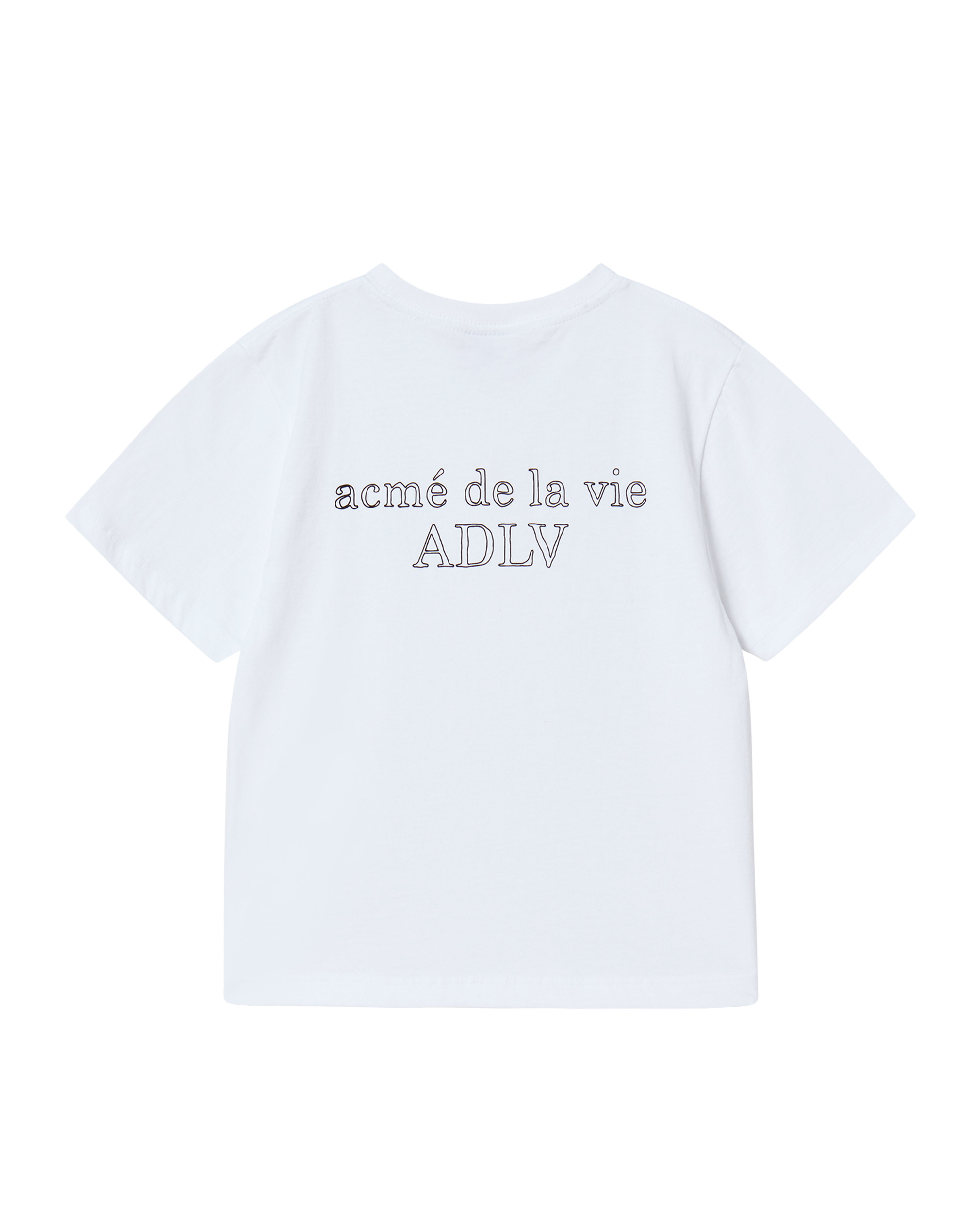 [KIDS] Áo Thun Border Line Basic Logo Trắng