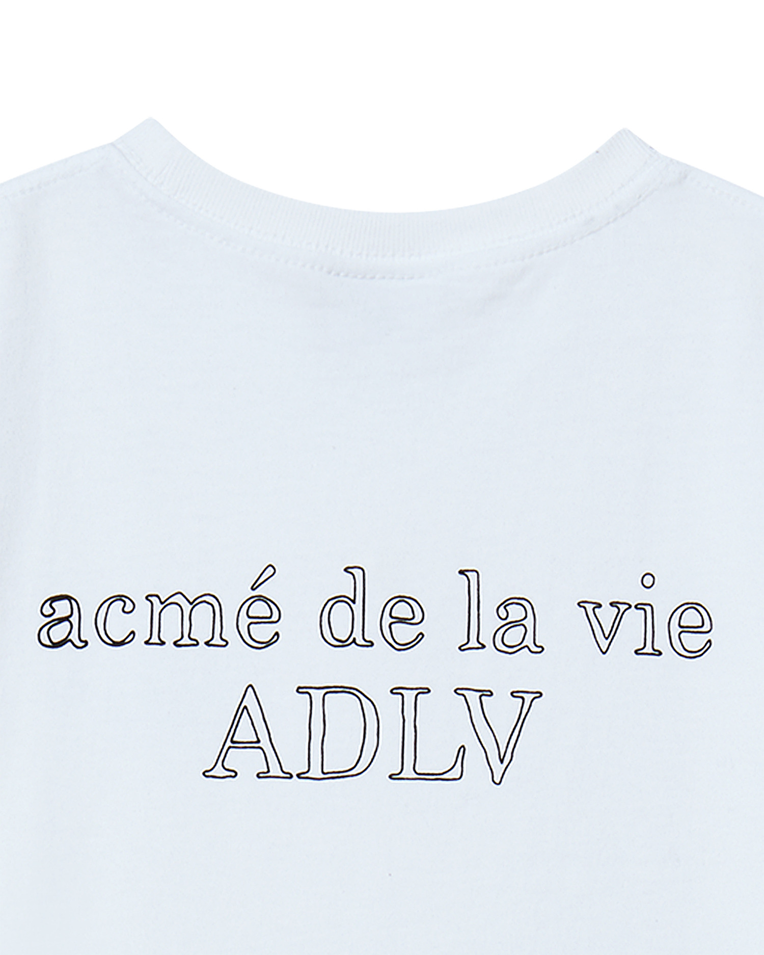 [KIDS] Áo Thun Border Line Basic Logo Trắng