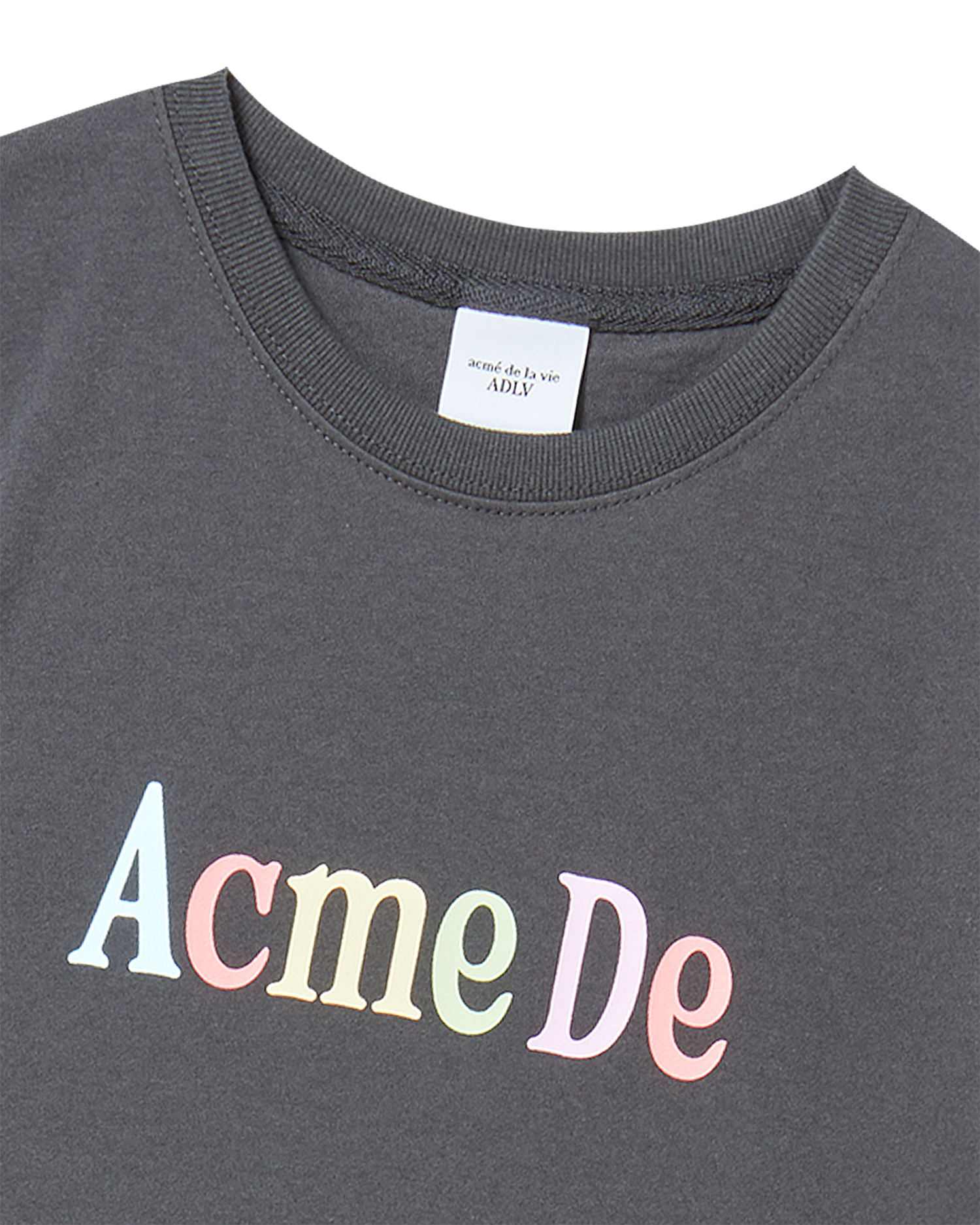 ADLV - [KIDS] Áo thun Color Logo Than chì