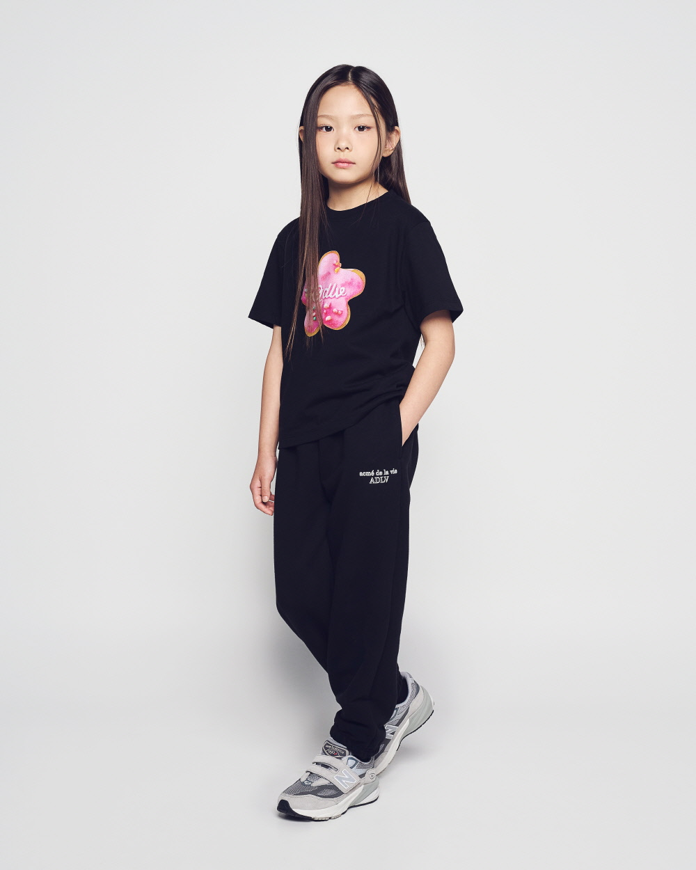 ADLV - [KIDS] Áo thun Star Doughnut Đen