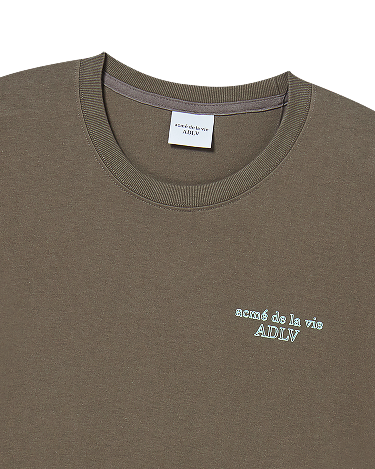 ADLV - Áo Thun Border Line Basic Logo Ca cao