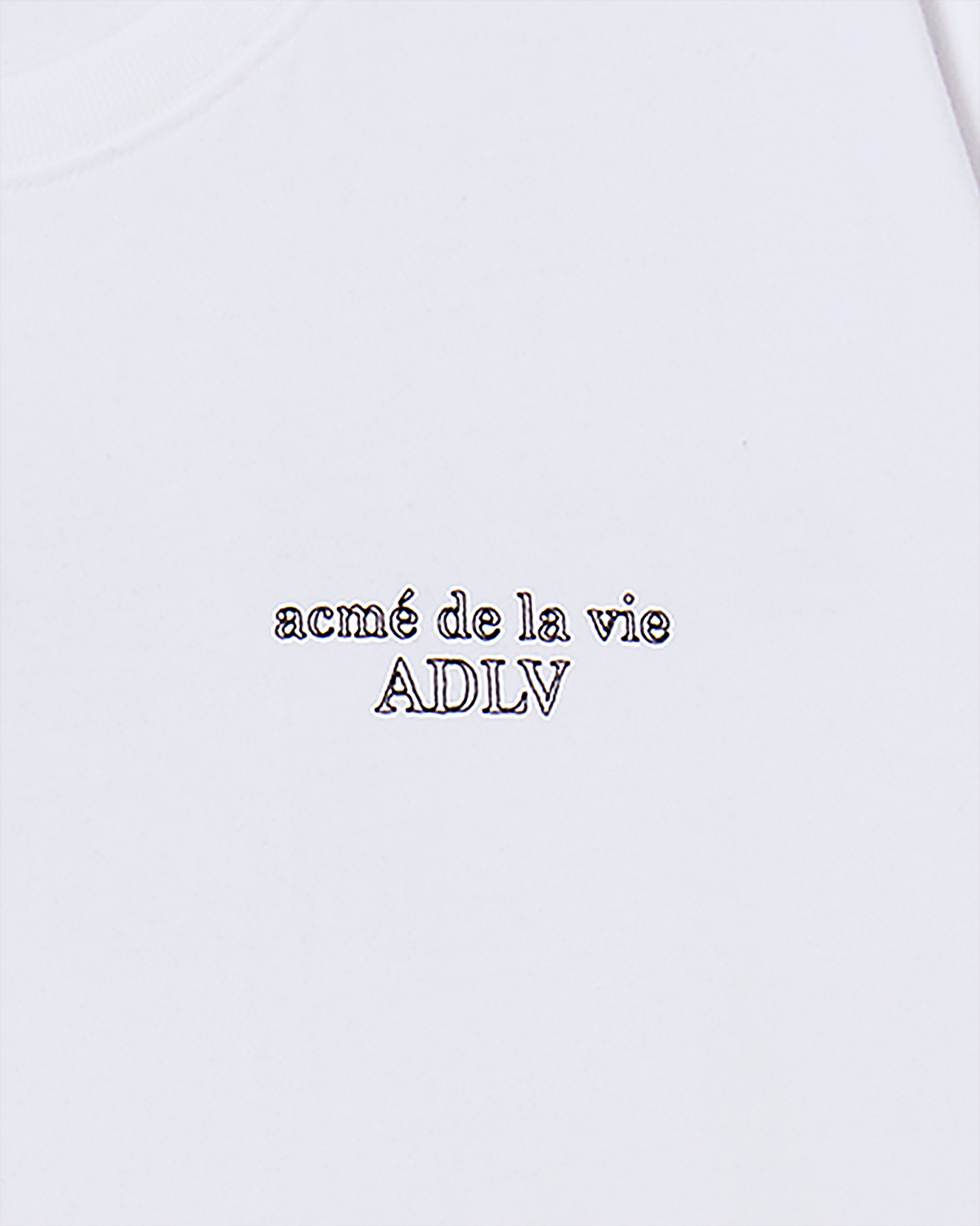 ADLV - Áo Thun Border Line Basic Logo Trắng