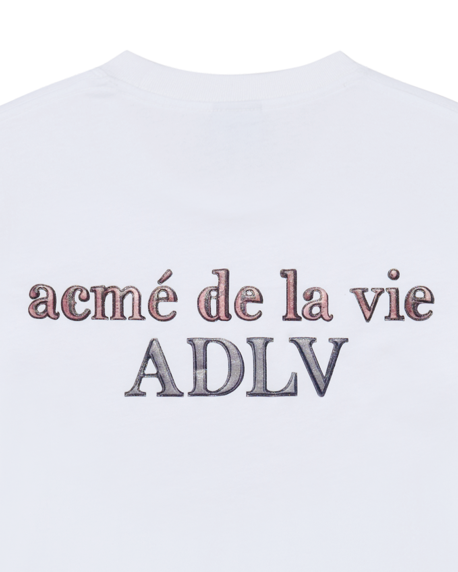 ADLV - Áo thun ngắn tay GLITTER POINT BASIC LOGO Trắng