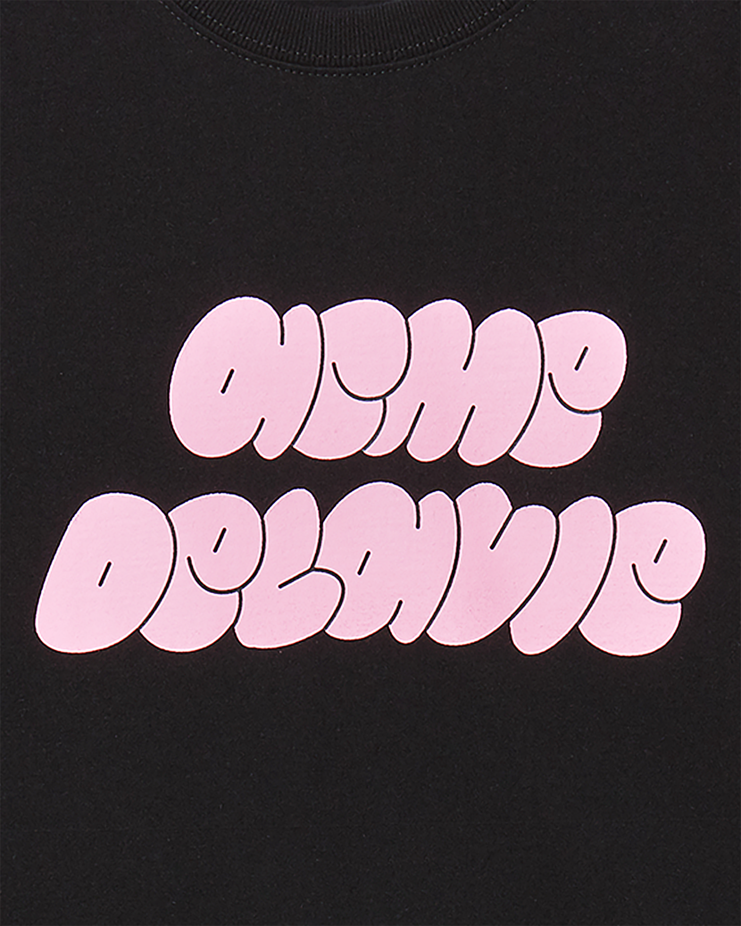 ADLV - Áo Thun nữ crop Cloud Font Đen