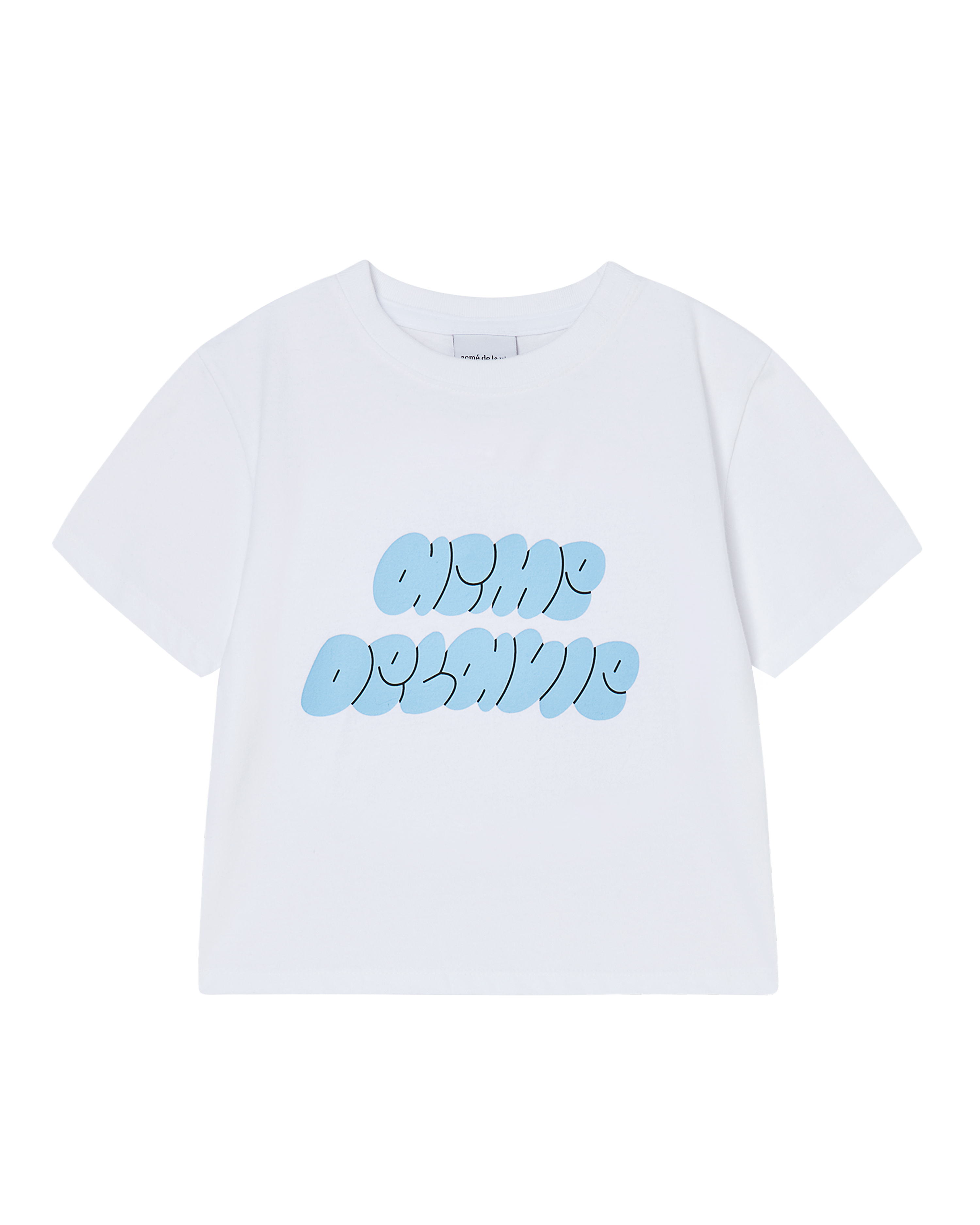 Áo Thun nữ crop Cloud Font Trắng