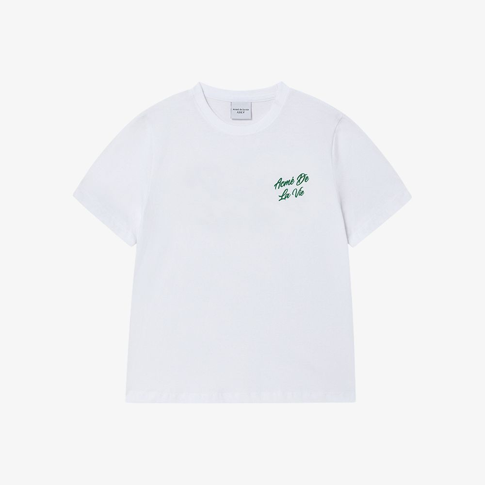 ADLV - Áo thun nữ Script Logo Printing Trắng