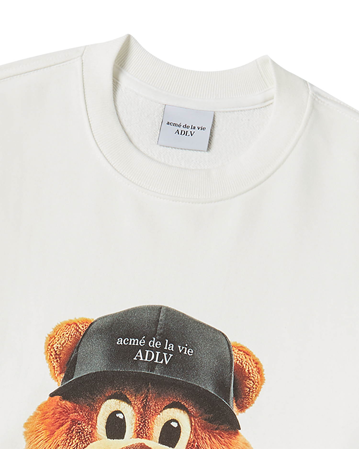ADLV - Áo Nỉ 3D AC Bear Face Kem