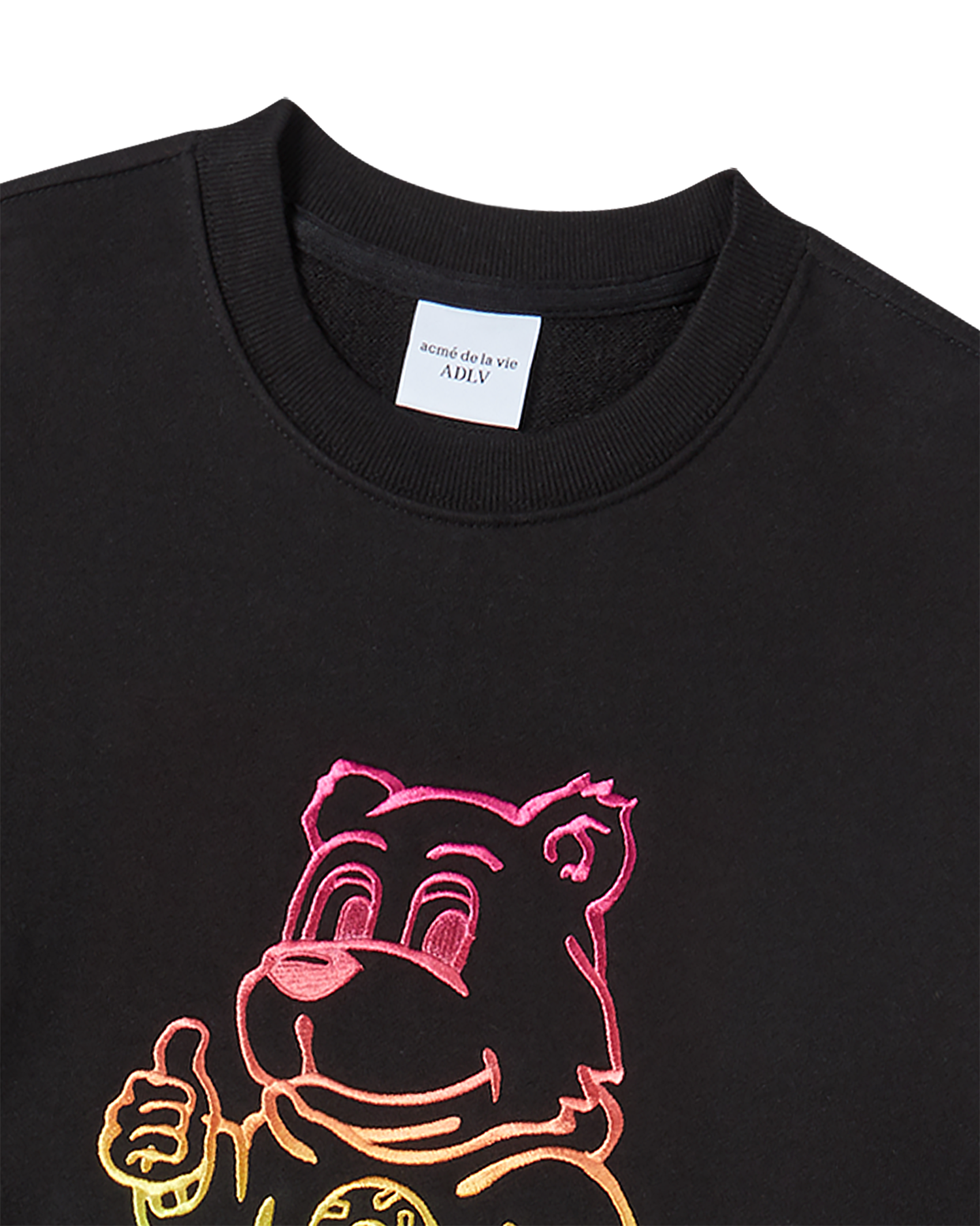 ADLV - Áo Nỉ AC Bear Gradation Đen