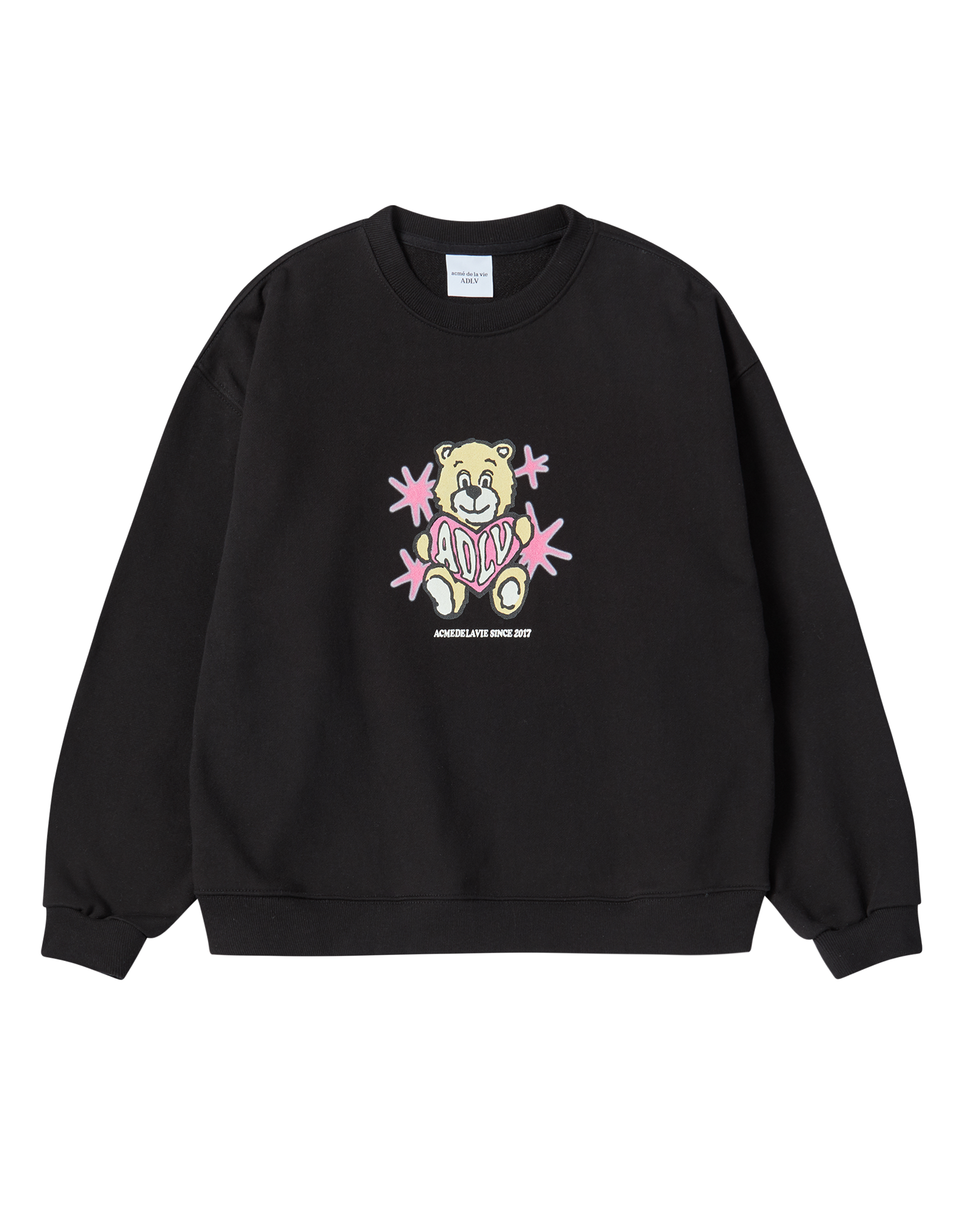 Áo Nỉ nữ AC Bear Heart Đen