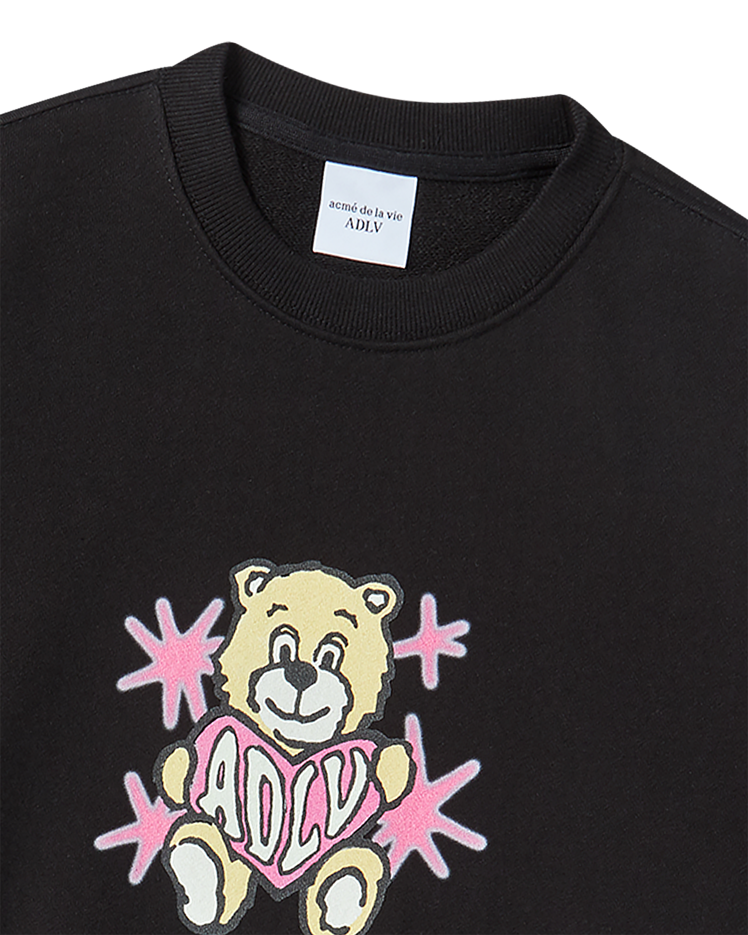 ADLV - Áo Nỉ nữ AC Bear Heart Đen
