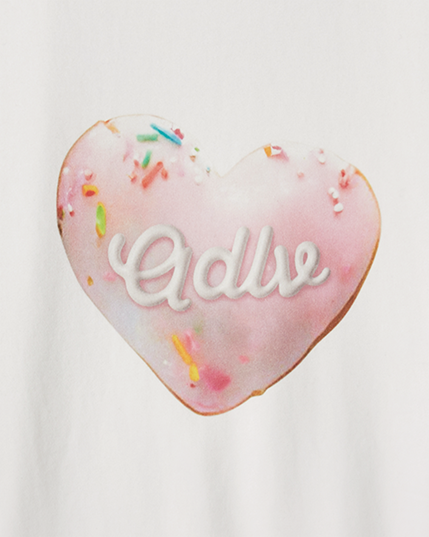 ADLV - Áo Nỉ nữ Heart Doughnut Kem