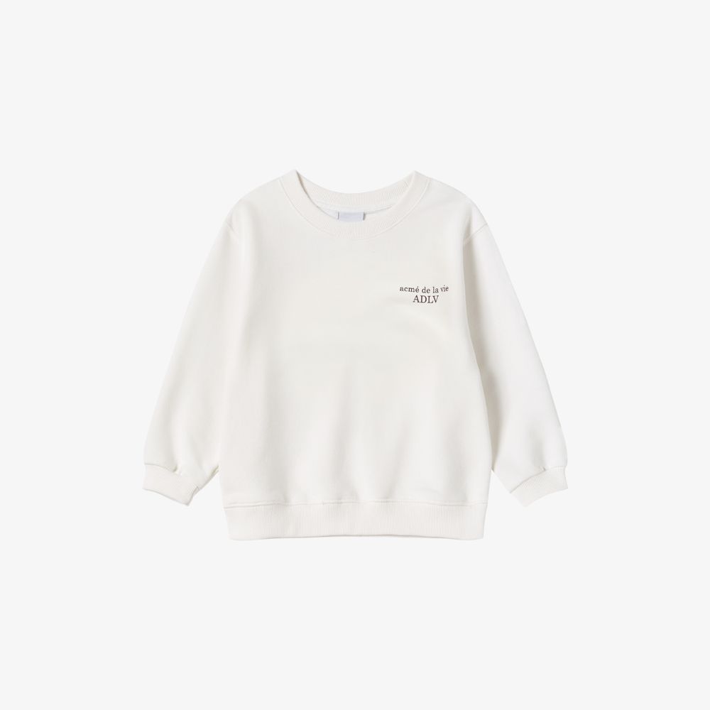 ADLV - [KIDS] Áo Nỉ AC Bear Basic Logo Kem