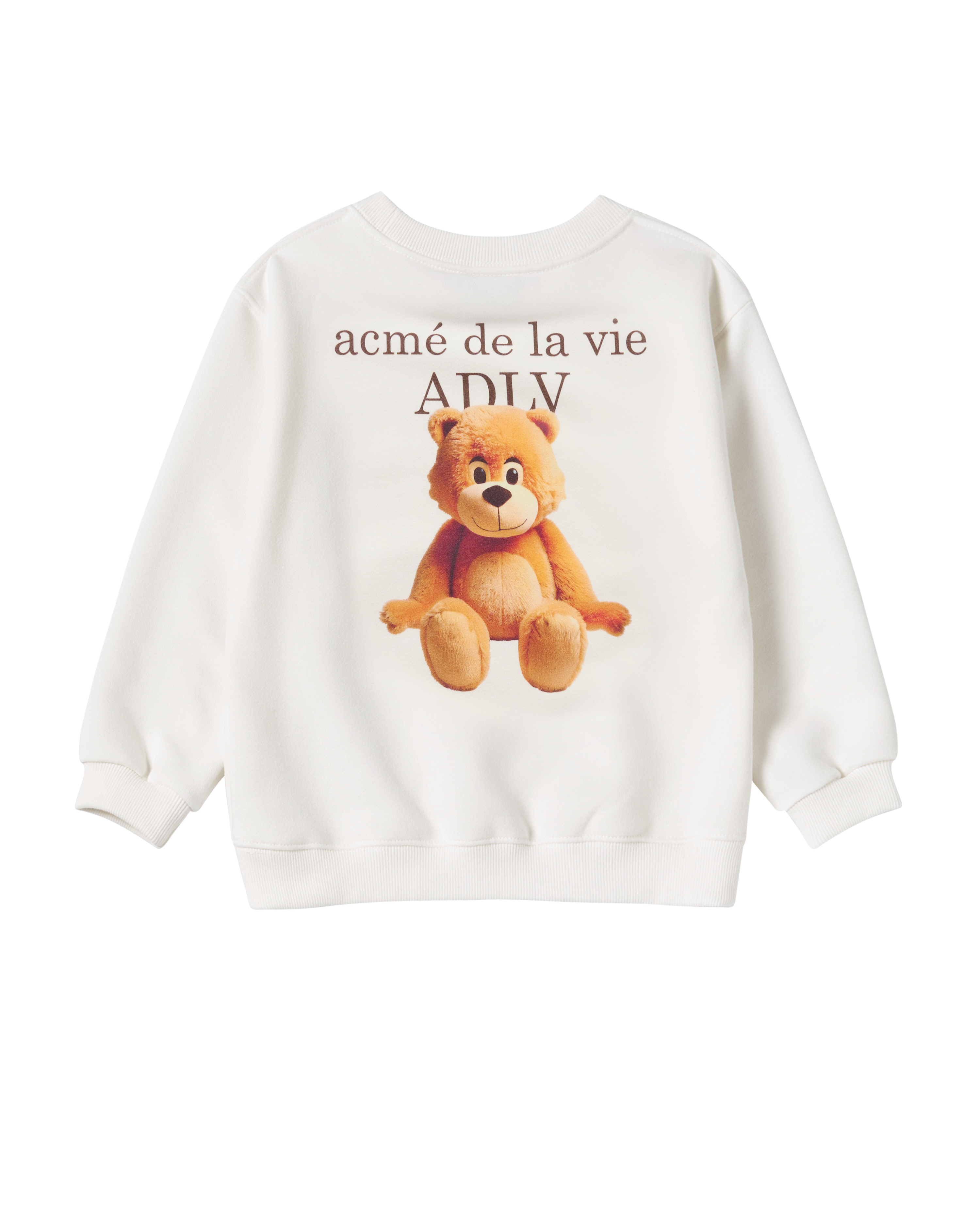ADLV - [KIDS] Áo Nỉ AC Bear Basic Logo Kem