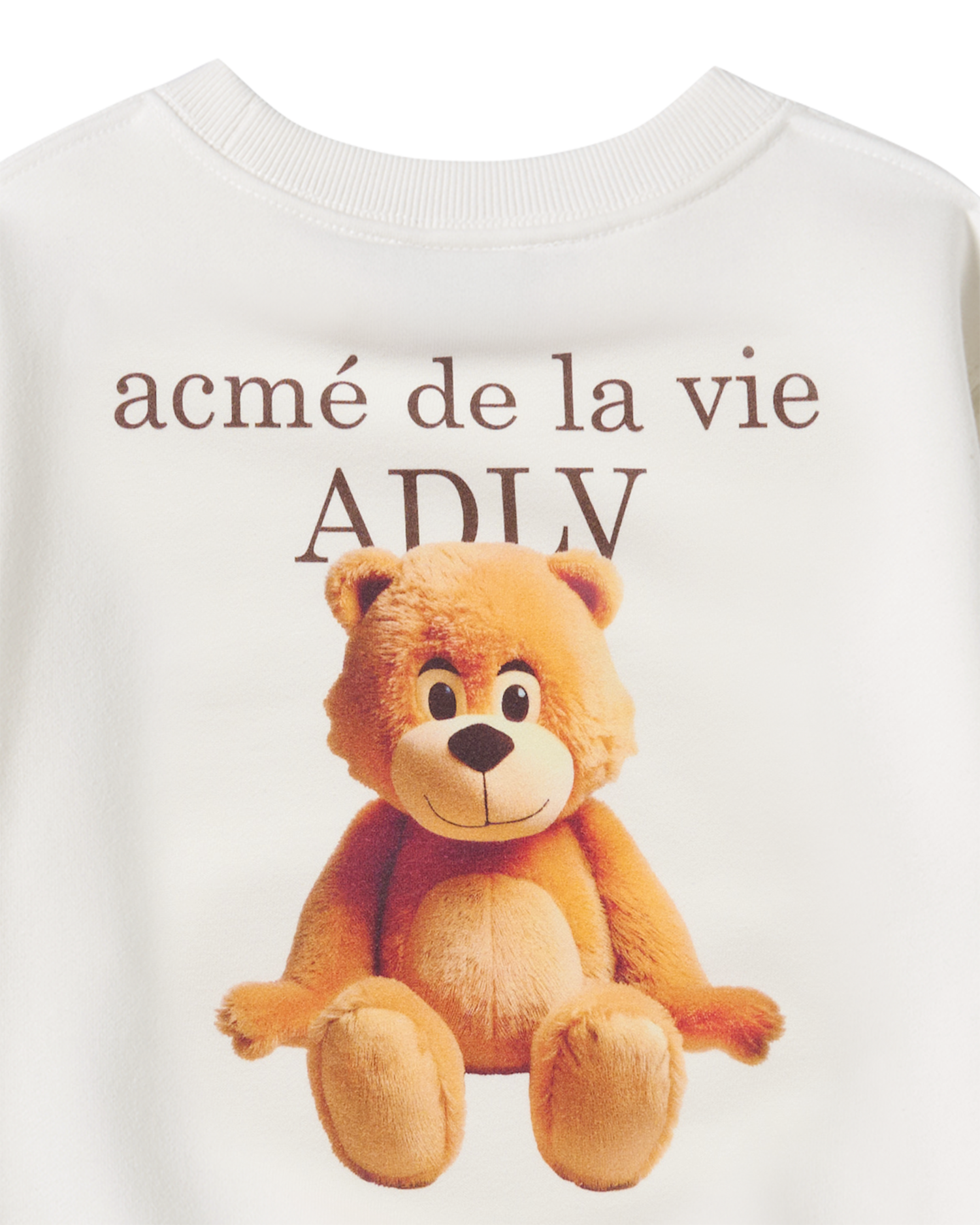 ADLV - [KIDS] Áo Nỉ AC Bear Basic Logo Kem